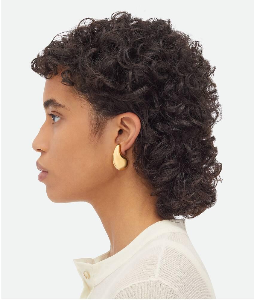 Women's Small Drop Earrings in Yellow gold Product Image