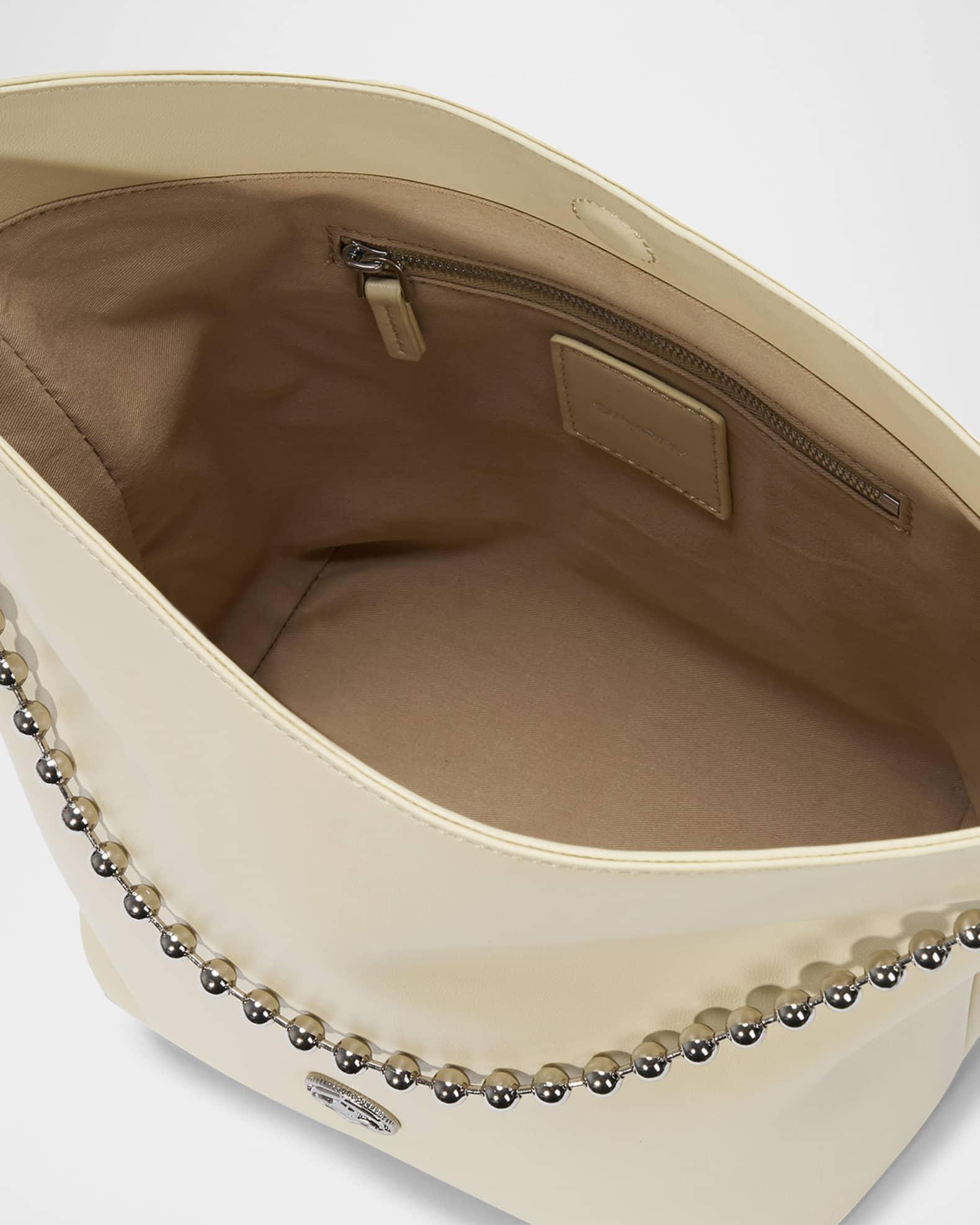Ball Chain Leather Bucket Bag Product Image
