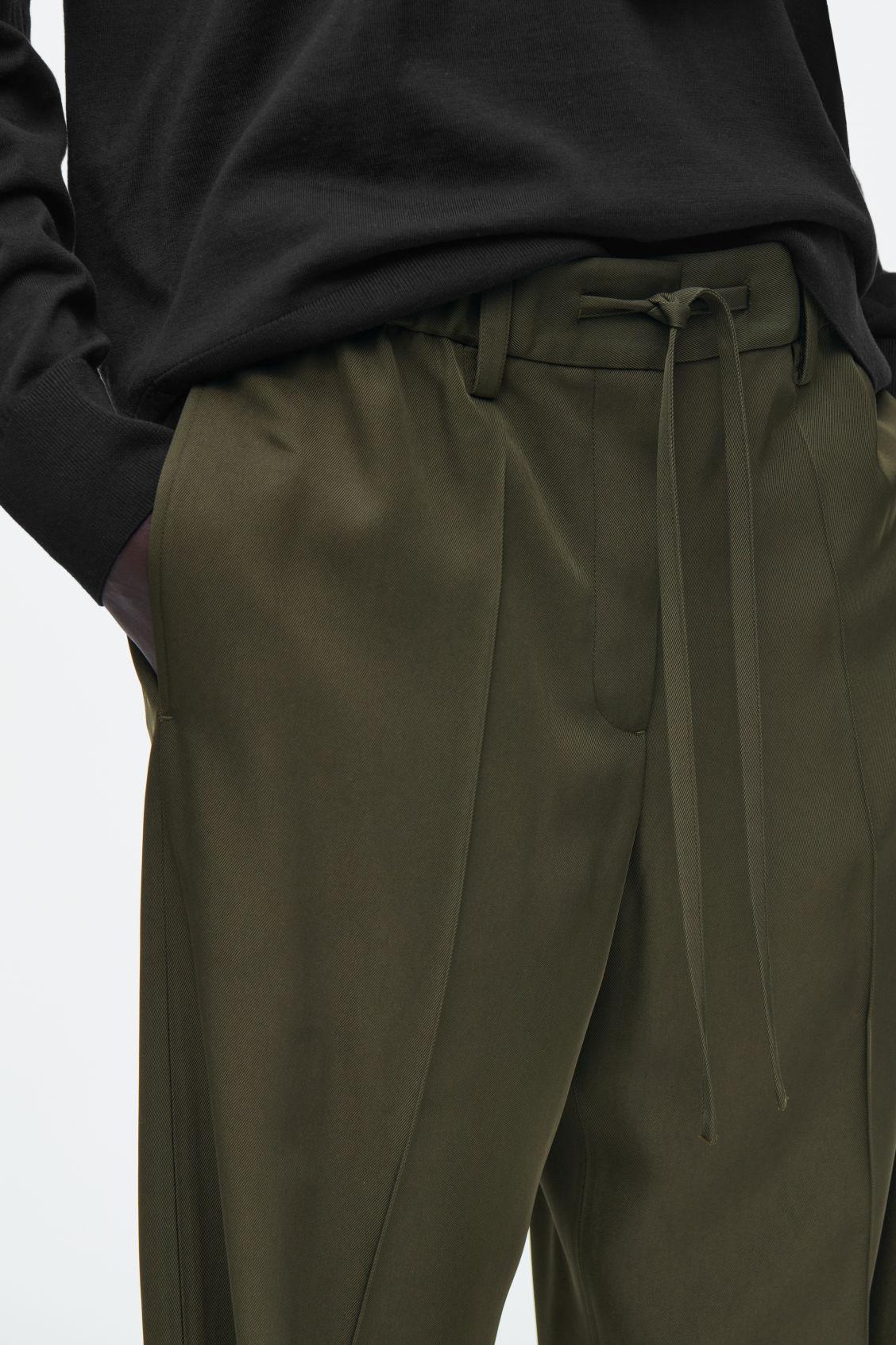 DRAWSTRING STRAIGHT-LEG PANTS Product Image