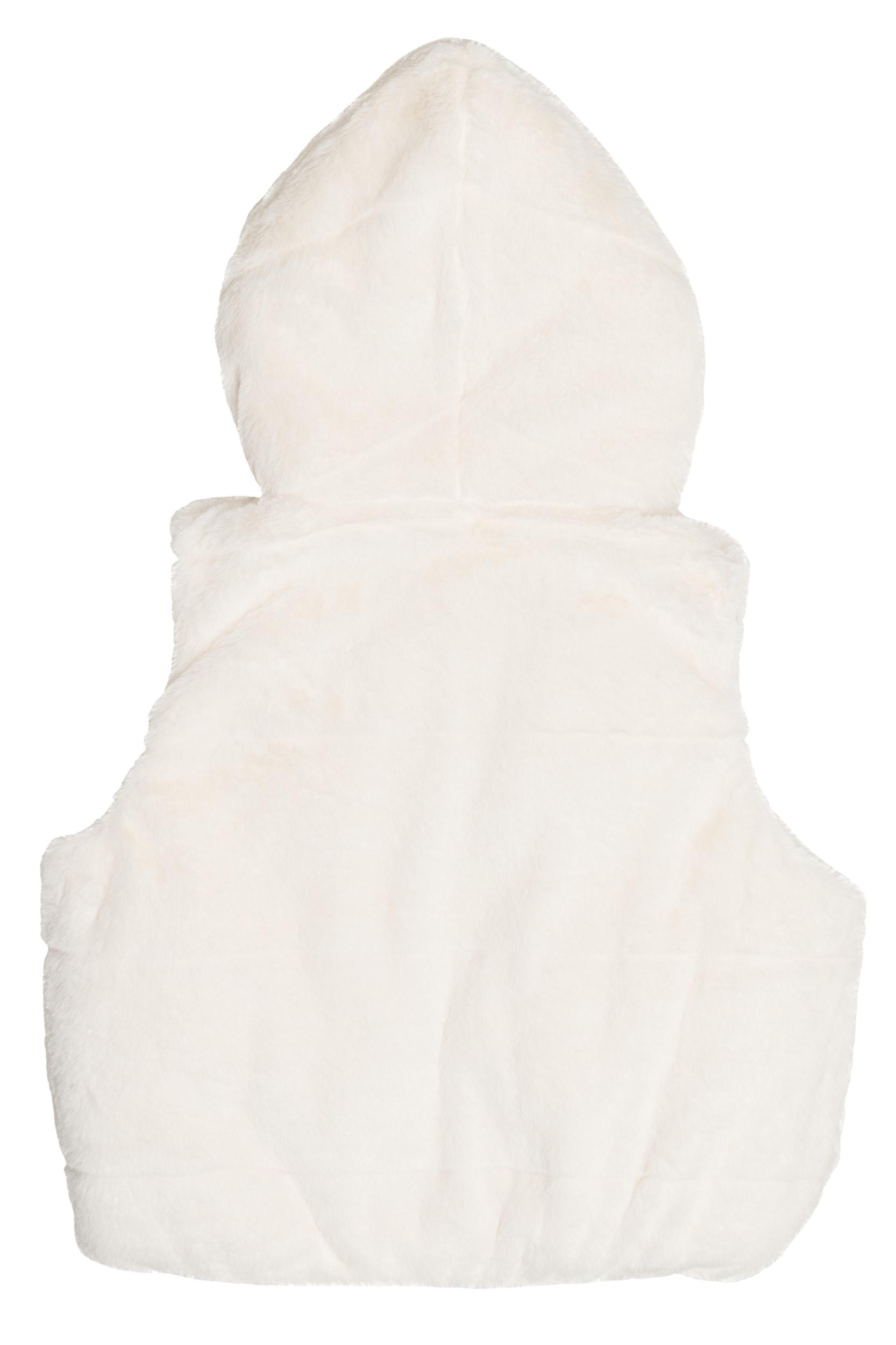 Faux Fur Hooded Vest Product Image