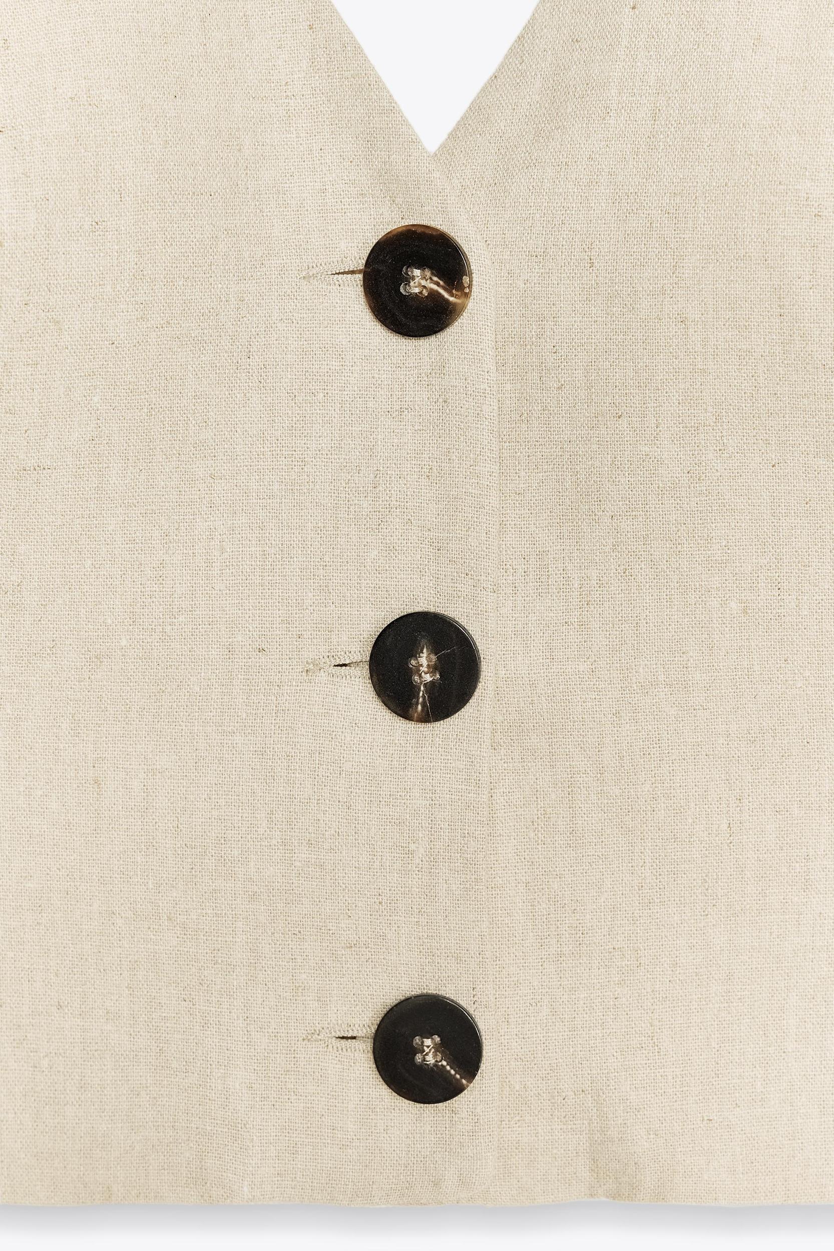 LINEN HALTER TOP Product Image