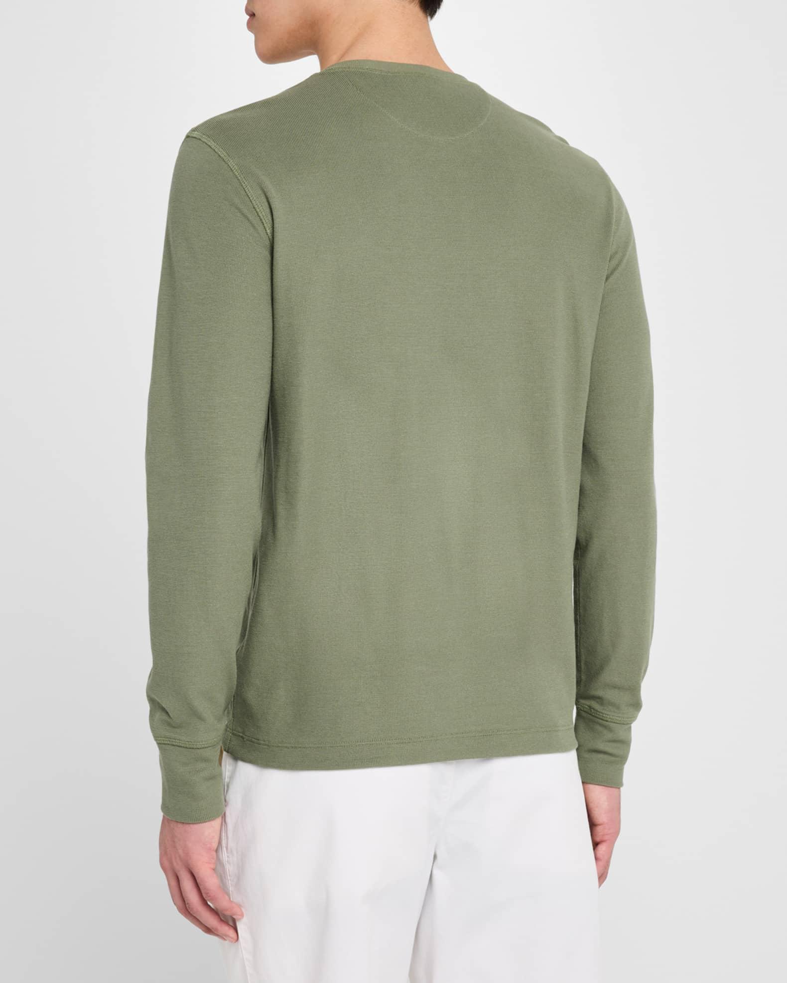 Men's Pima Cotton Waffle Henley Shirt Product Image