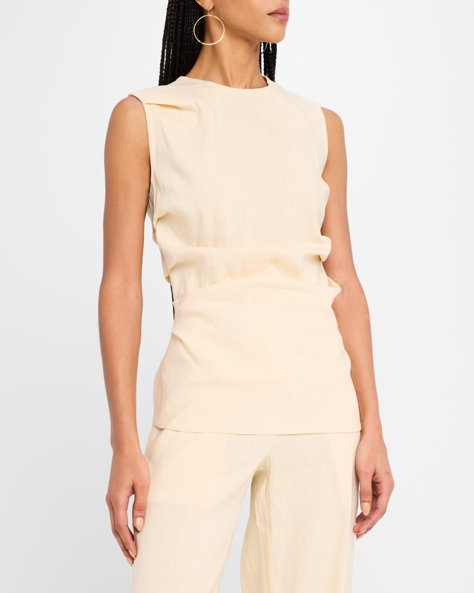 Anoushka Sleeveless Linen Slub Top Product Image