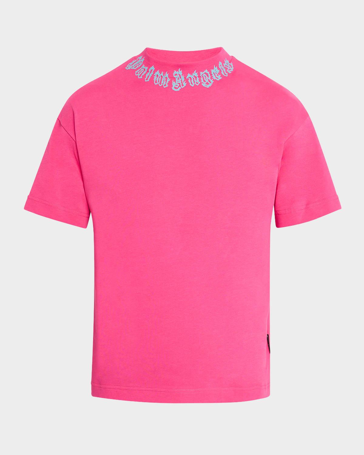 Mens T-Shirt with Neck Logo Product Image