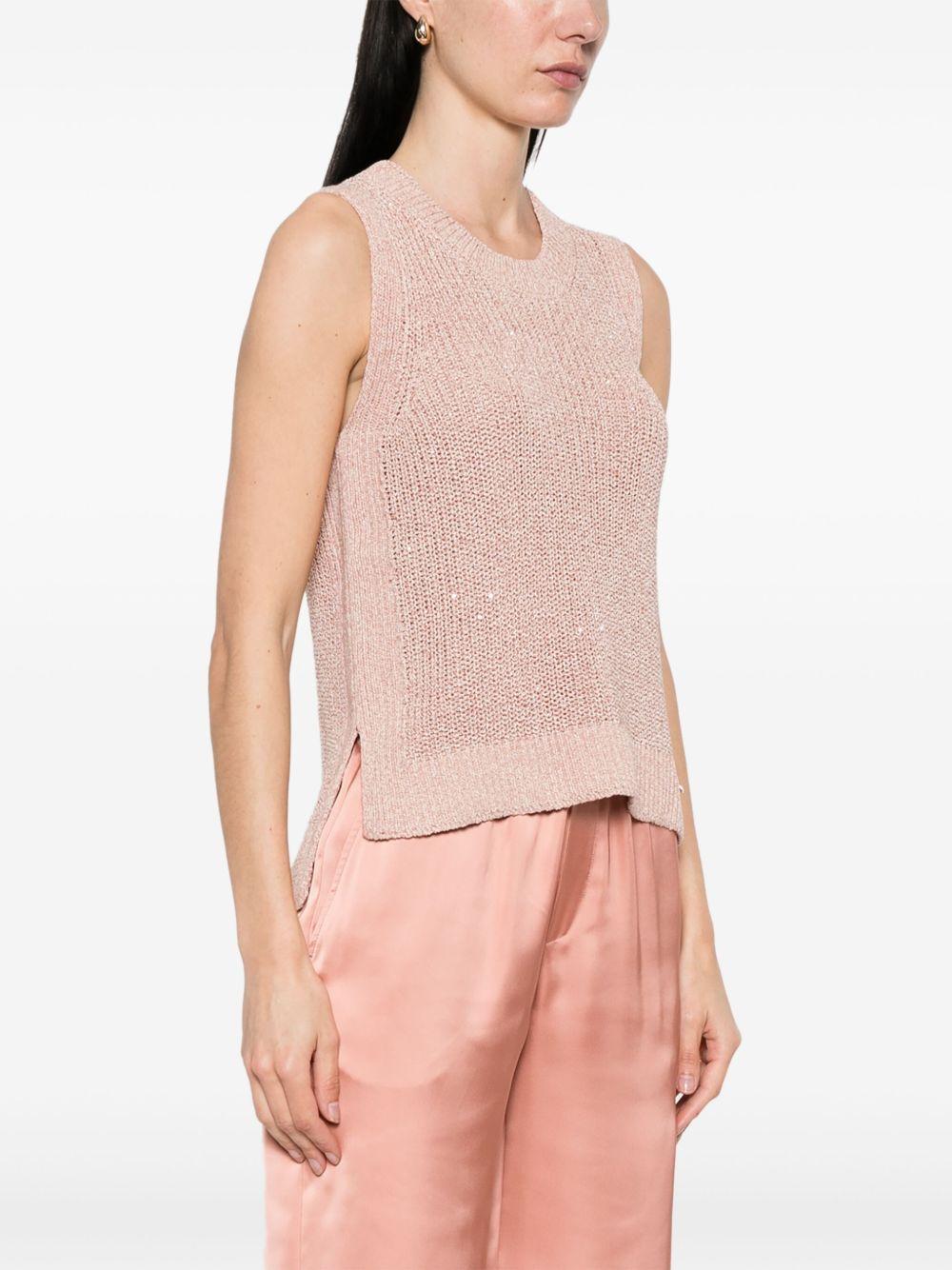 sequin-embellished vest Product Image