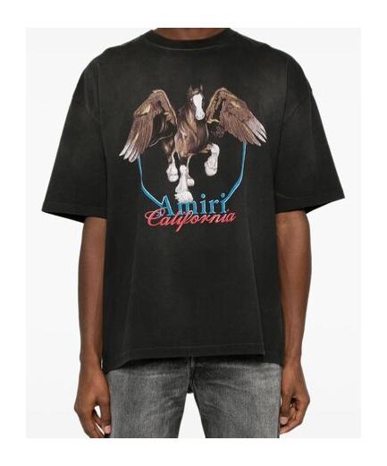 AMIRI Men's Vintage Wash Pegasus T-shirt T-shirt In Black Product Image