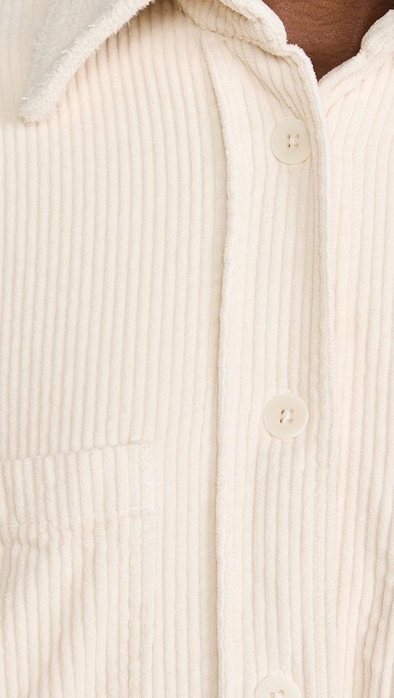 Les Tien Coopa Corduroy Crop Button Up Top | Shopbop Product Image