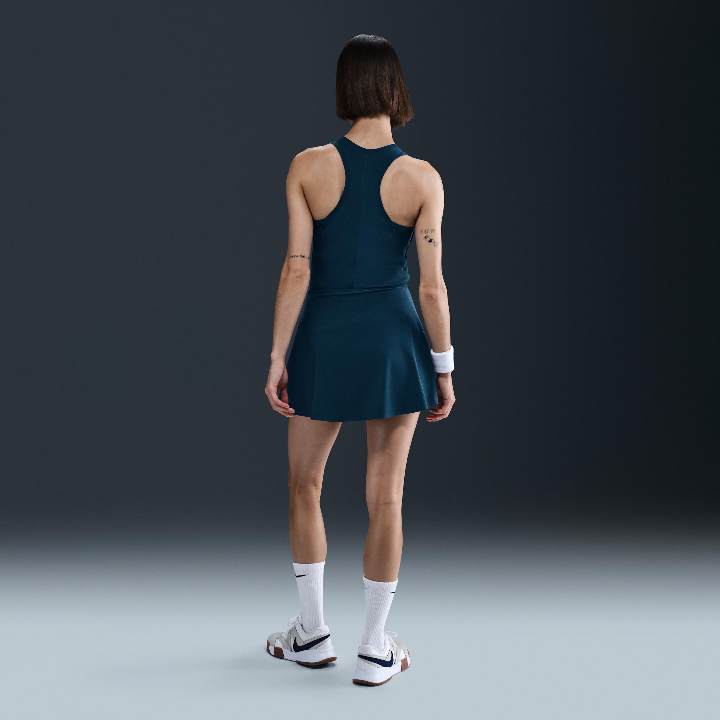 Nike Womens Victory Dri-FIT Short Flouncy Tennis Skirt | FD5577-478 Product Image