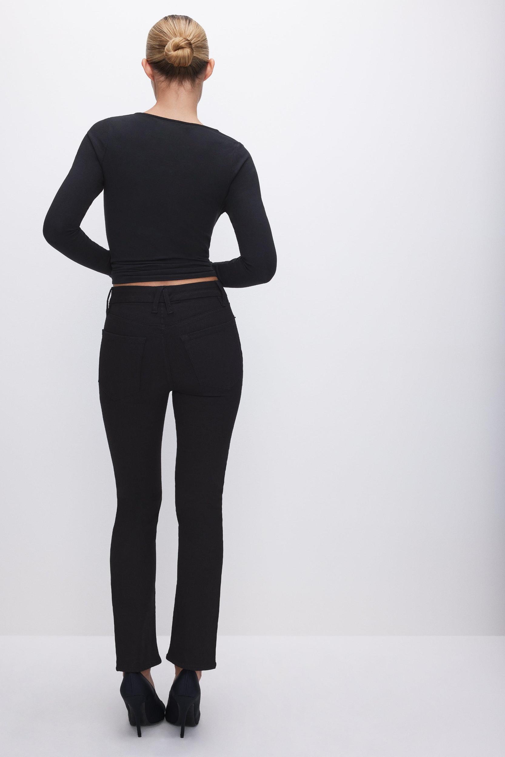 NEVER FADES GOOD LEGS STRAIGHT JEANS | BLACK001 Product Image