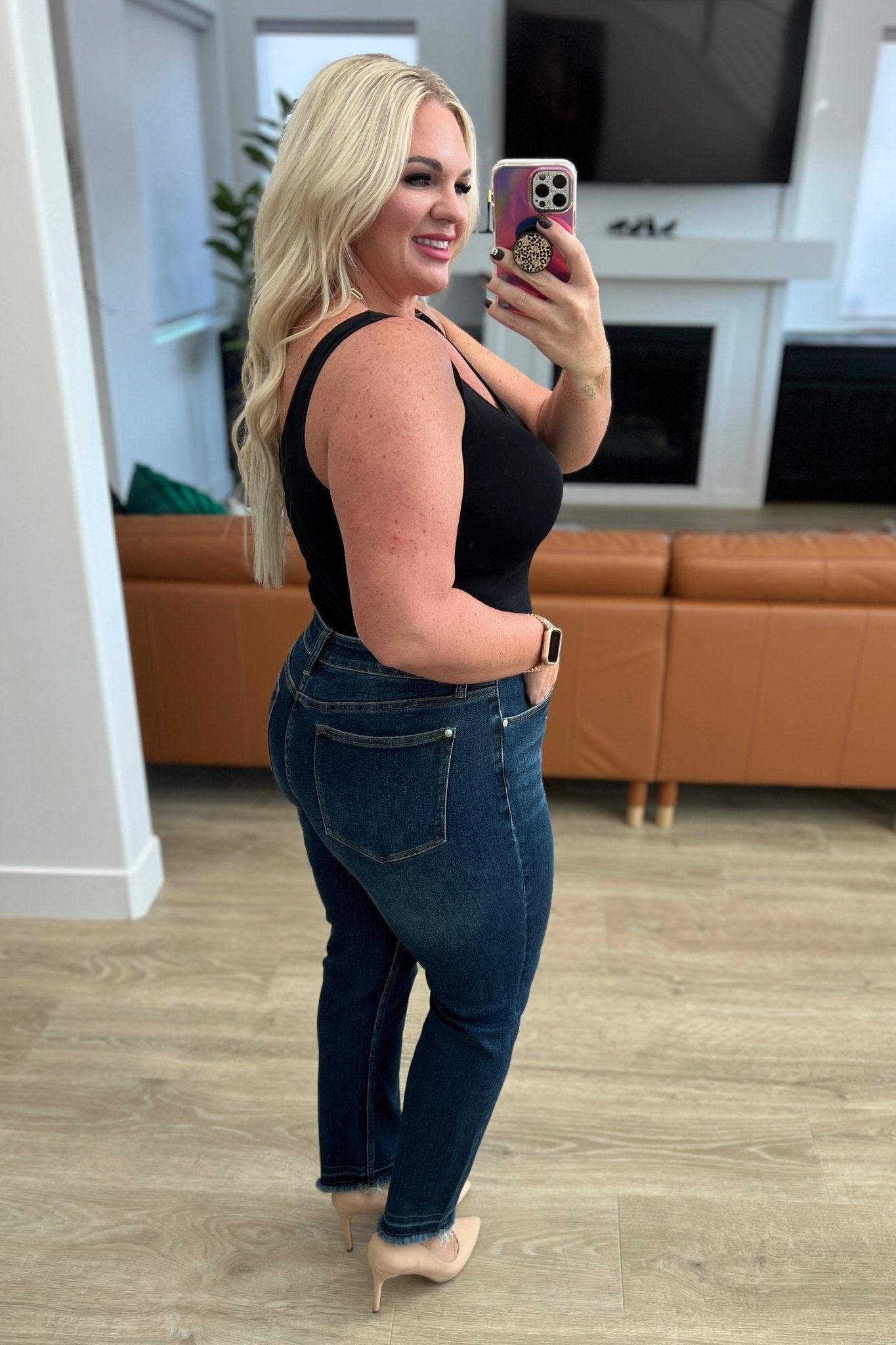 Phillipa High Rise Release Hem Slim Jeans (Online Exclusive) Product Image