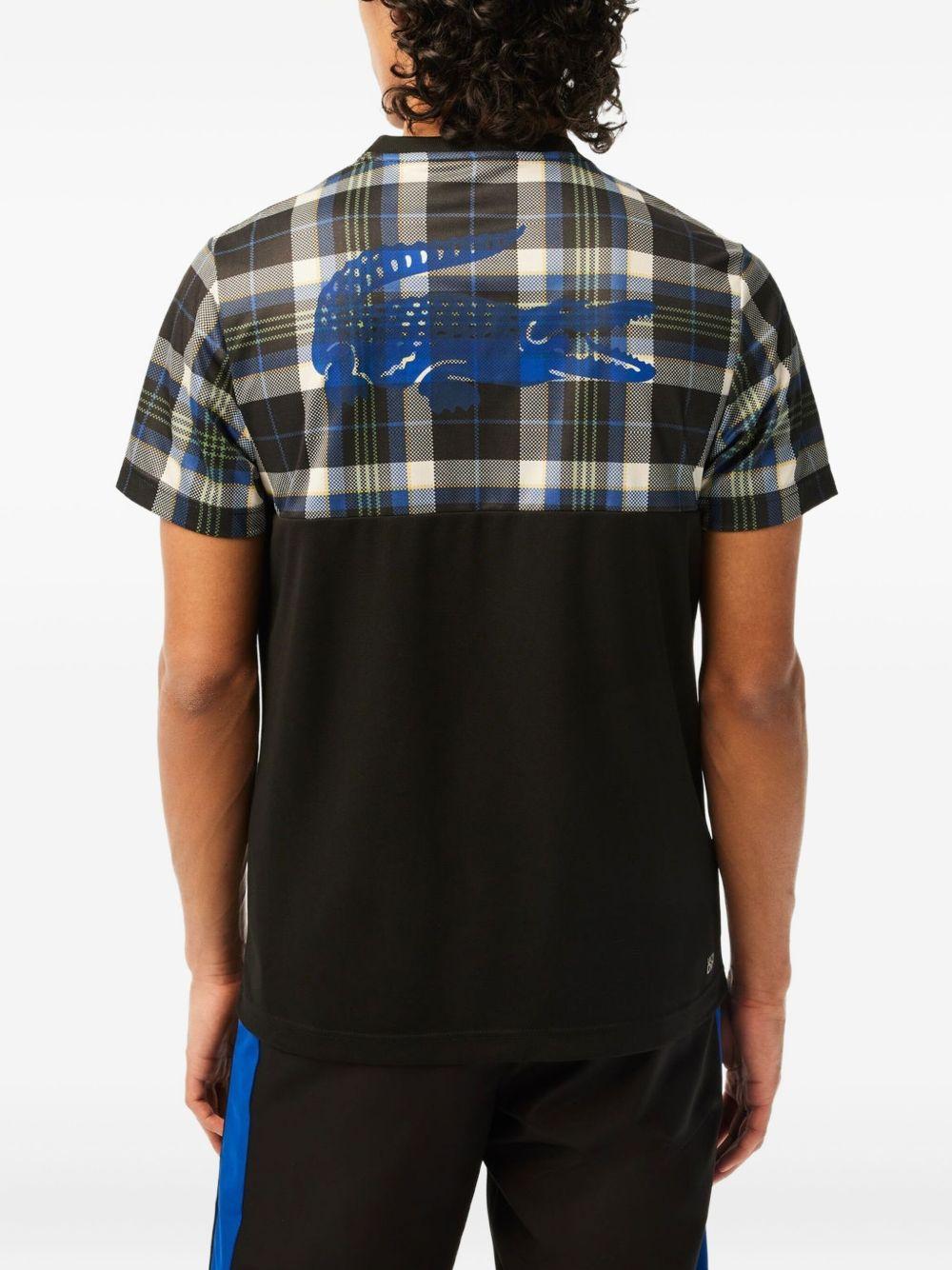 plaid-panel T-shirt Product Image