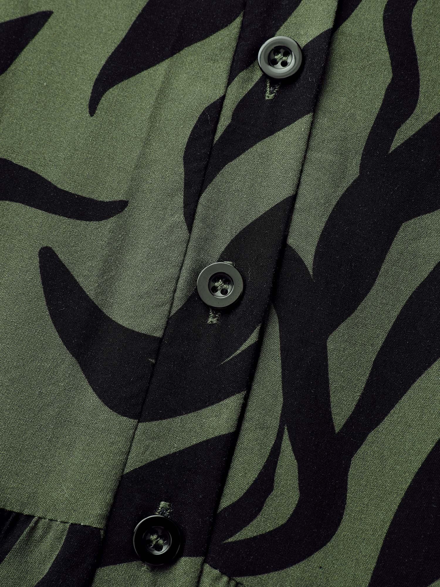 Zebra Print Stretchy Belted Waist Jumpsuit Female Product Image