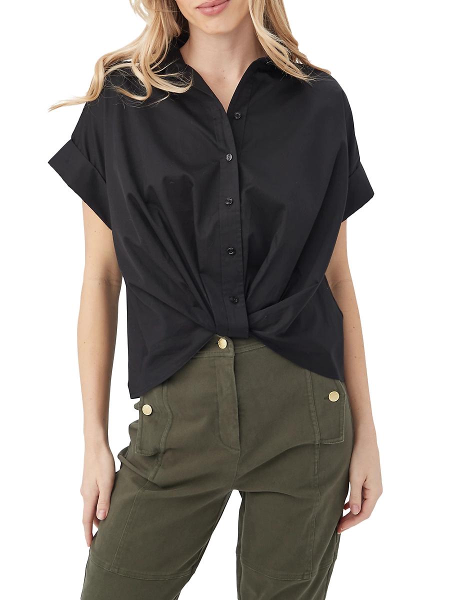Womens Coty Cotton Short-Sleeve Shirt Product Image