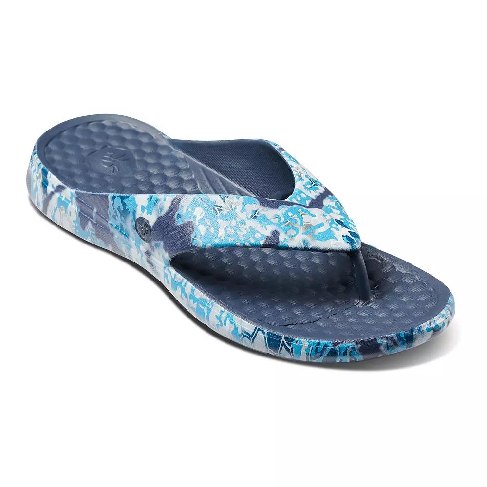 Joybees Adult Casual Flip Sandals - Dark Blue/Light Blue 13 Product Image