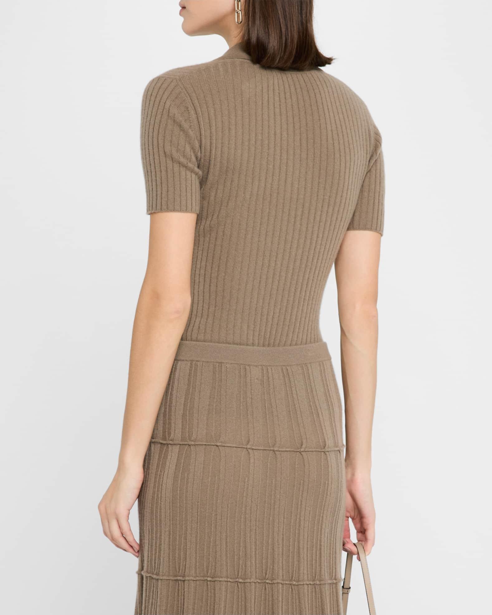 Jennifer Ribbed Cashmere Polo Product Image