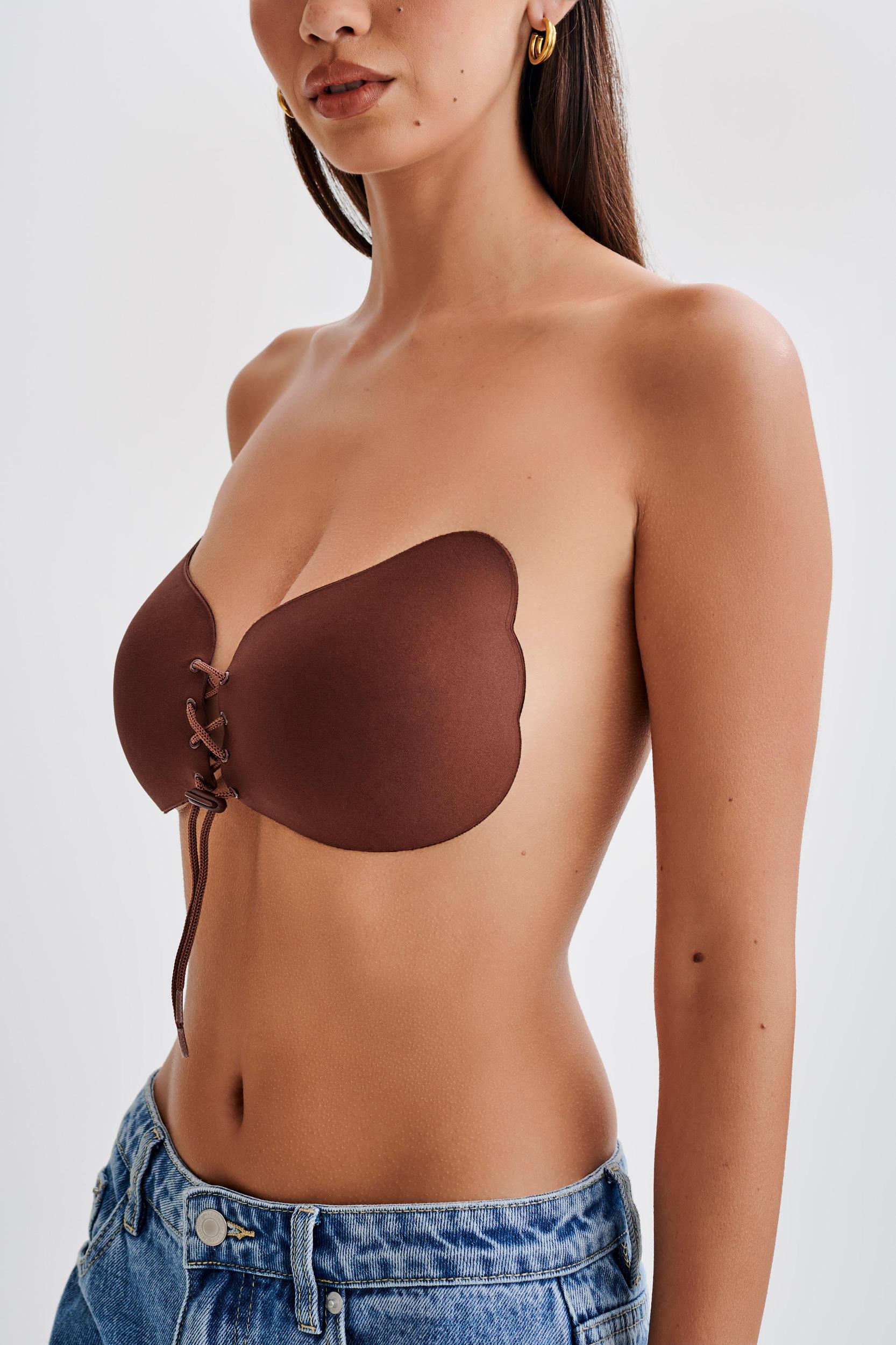 Stick It! Strapless Stick On Bra - Brown Product Image