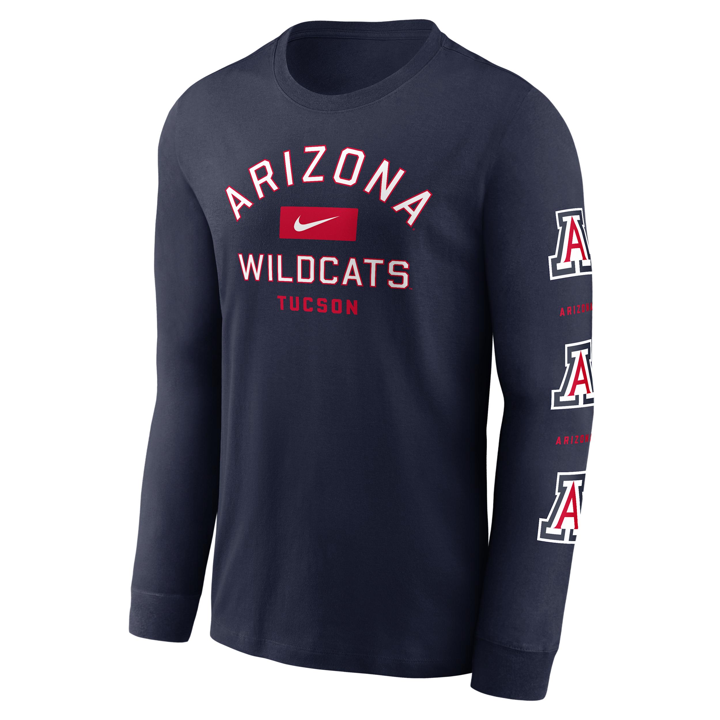 Arizona Campus Classic Location Nike Mens College Long-Sleeve T-Shirt | NKAC41SUAN-SPZ Product Image