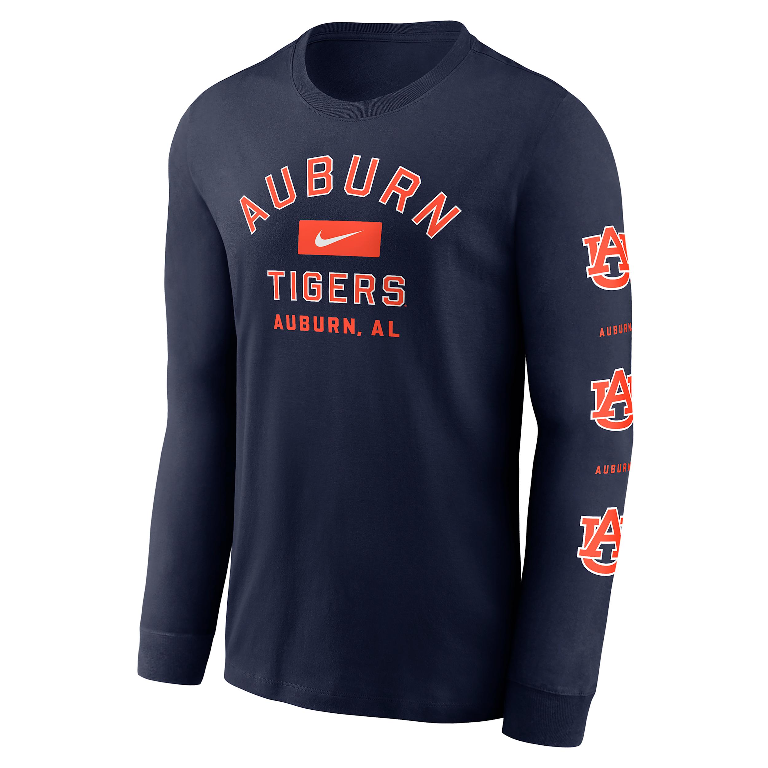 Auburn Campus Classic Location Nike Mens College Long-Sleeve T-Shirt | NKAC41SAUN-SPZ Product Image