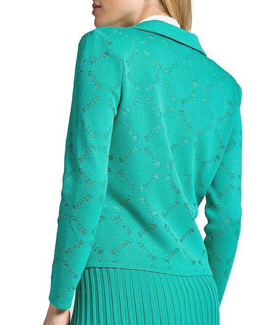 Ming Wang Ribbed Knit A-Line Skirt Product Image