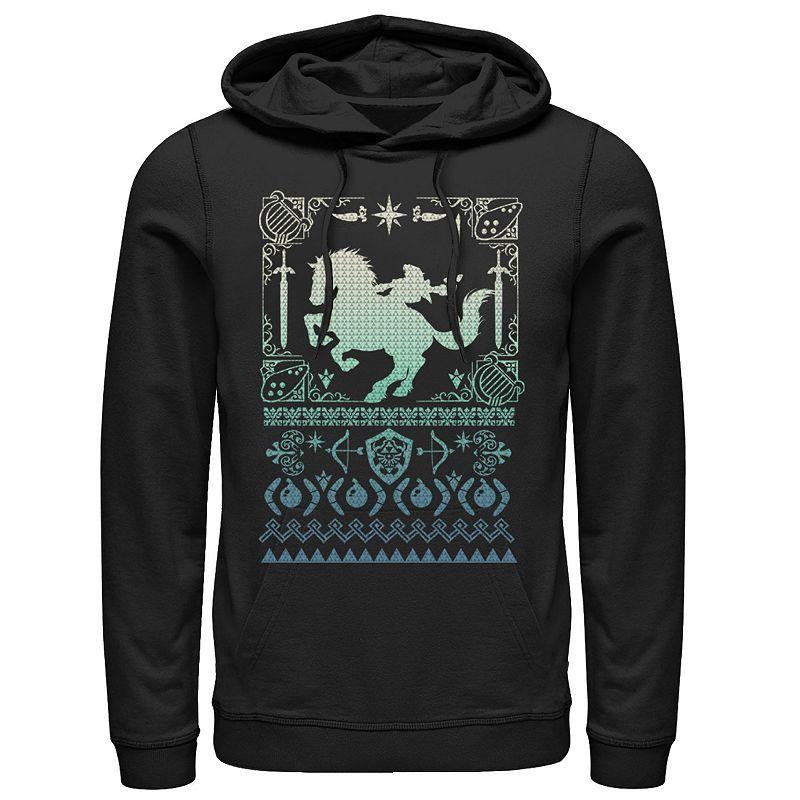 Men's Nintendo Super Mario Raccoon Vintage Circle Portrait Sweatshirt Hoodie,  Product Image