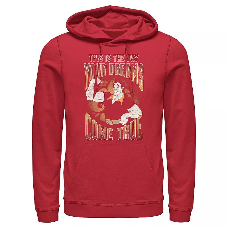 Disney's Villains Gaston The Day Your Dreams Come True Men's Graphic Hoodie, Size: XL, Red Product Image