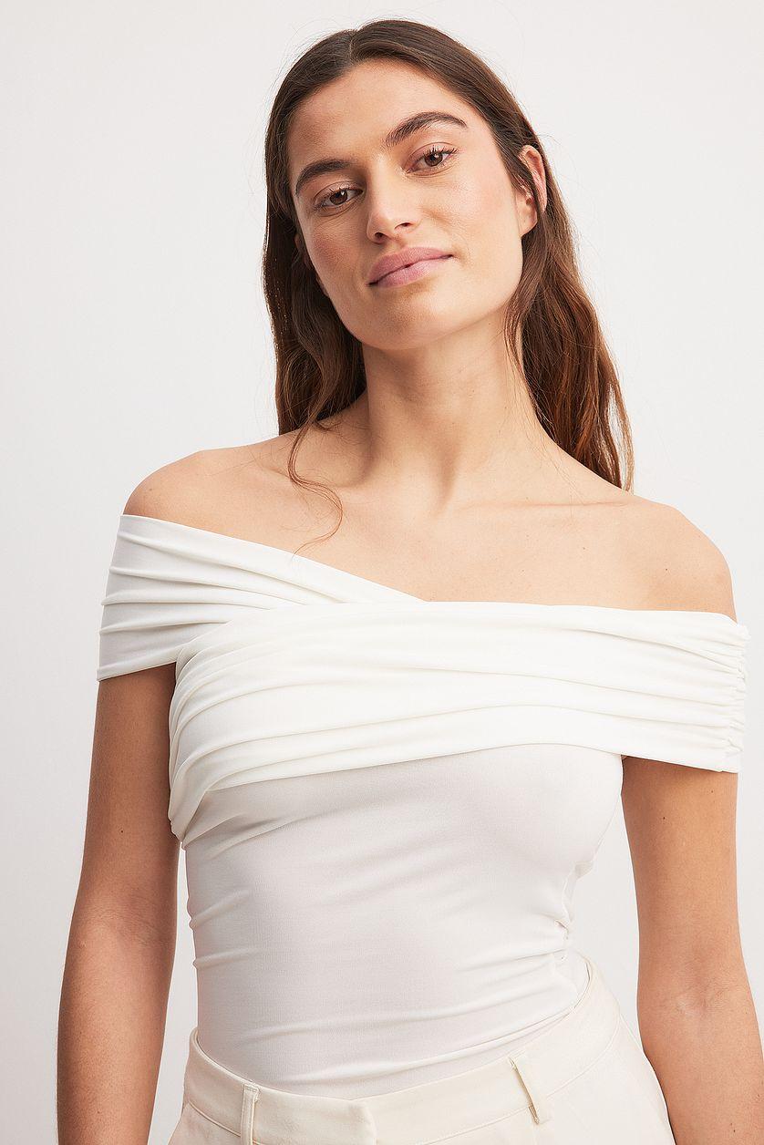 Draped Off Shoulder Top Product Image