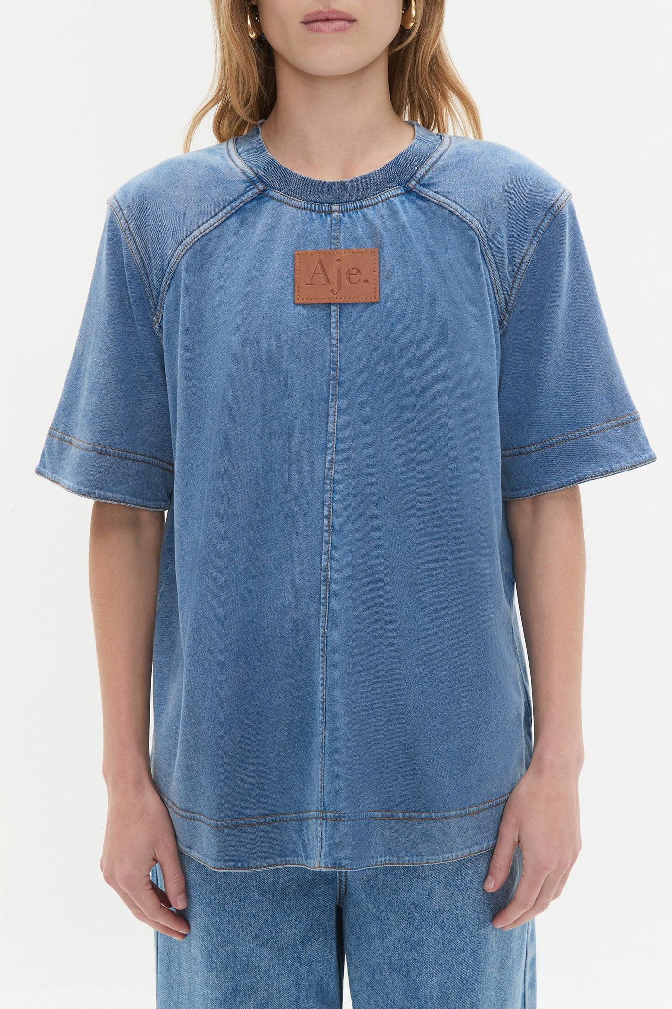Remi Denim Wash Tee Product Image