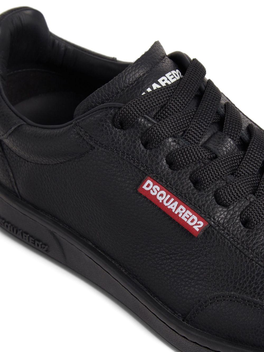 low-top leather sneakers Product Image