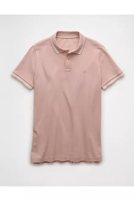 AE Lived-In Stretch Pique Slim Fit Tipped Polo Shirt Men's Product Image