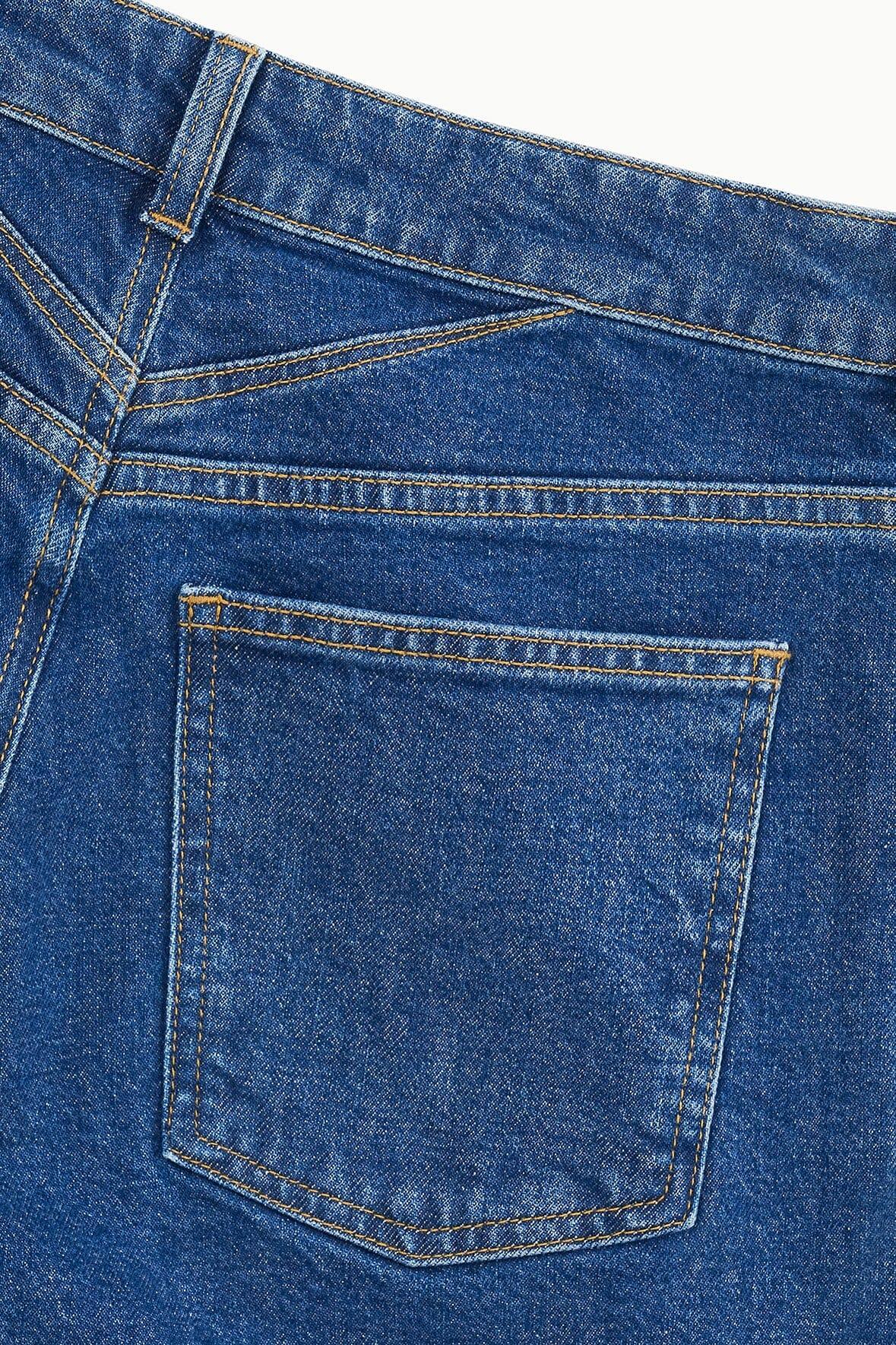 TEDDY STRETCH STRAIGHT JEAN | STONE BLUE Product Image