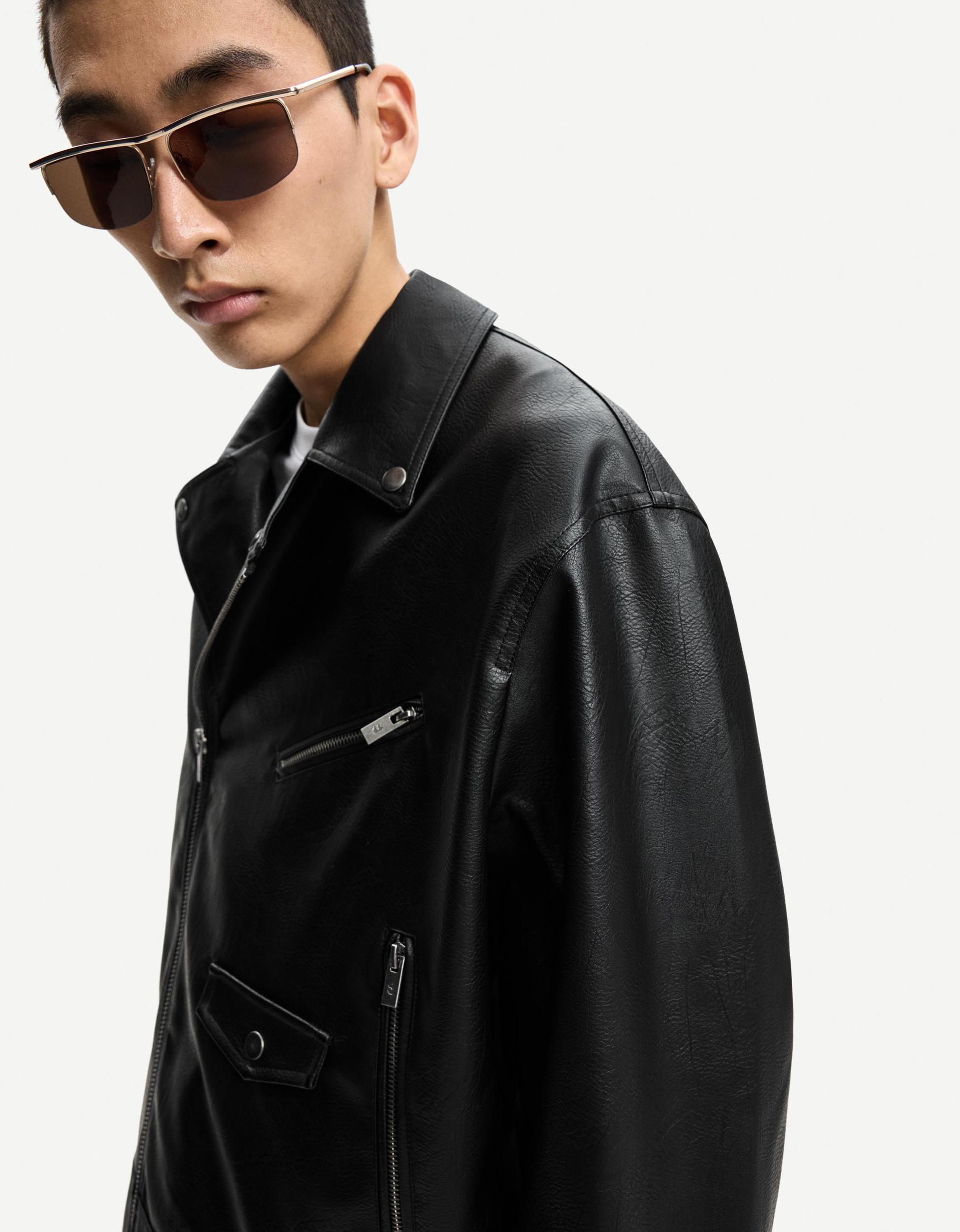 Leather effect jacket Product Image