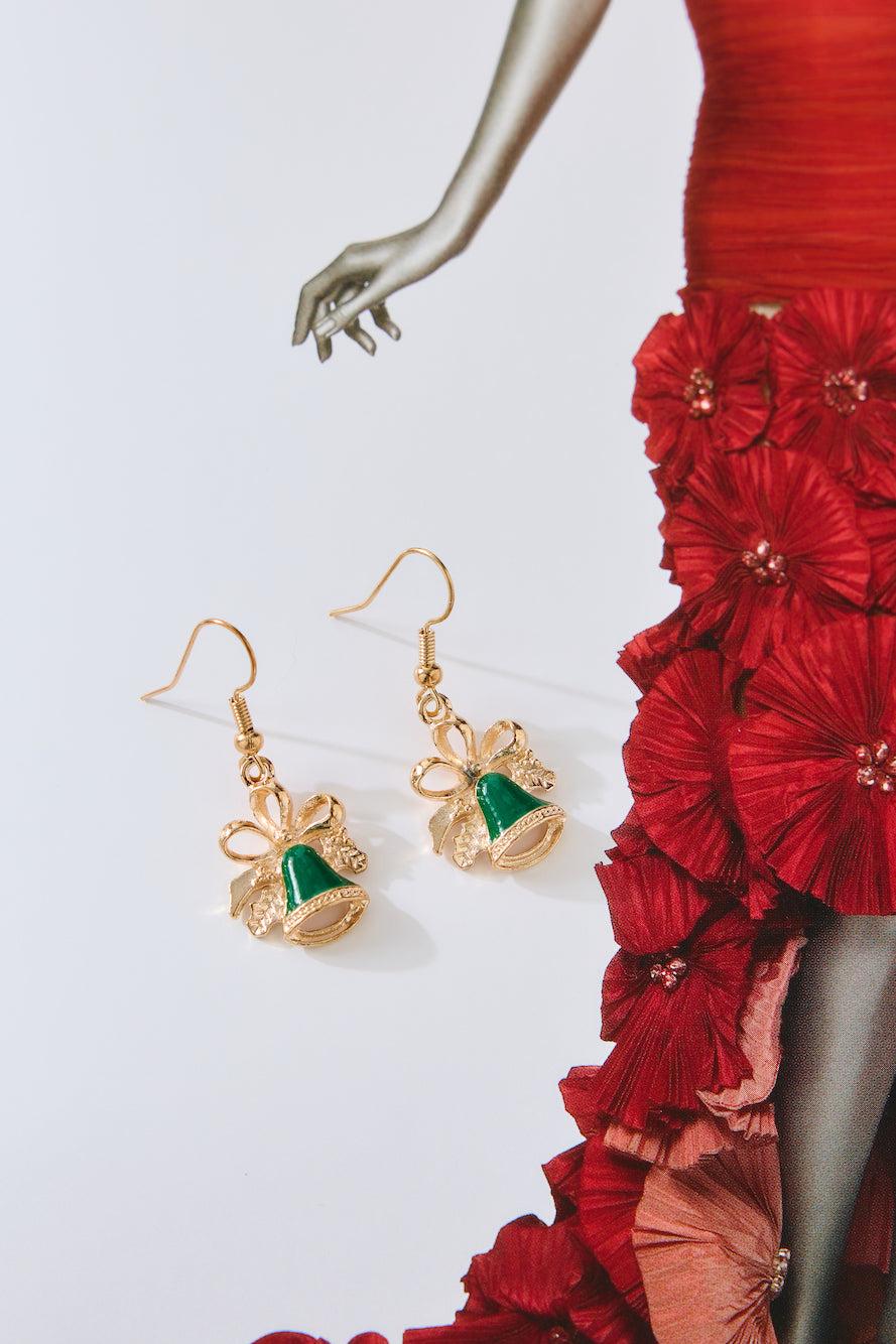 Jingle Bells Earrings Gold Product Image