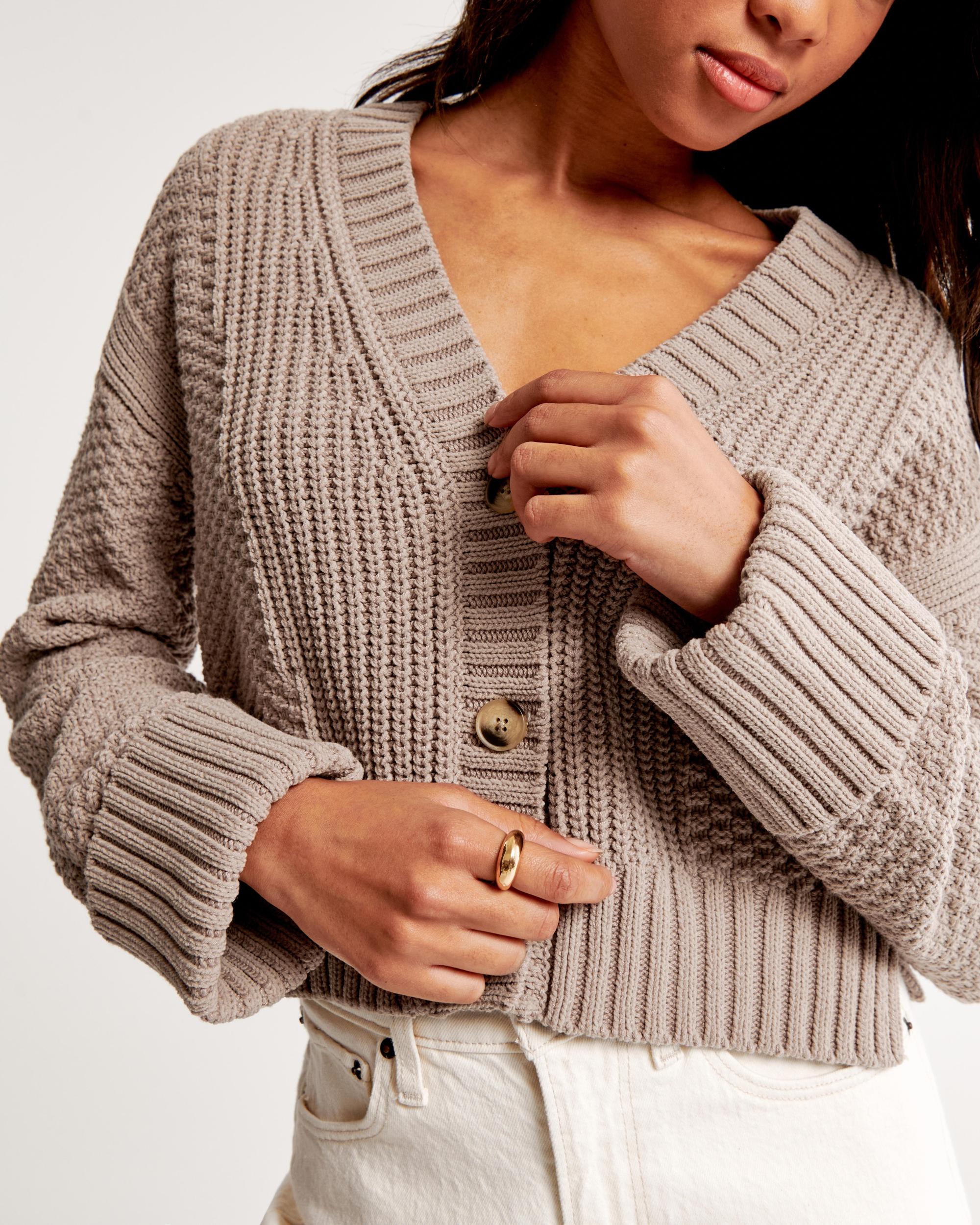 The A&F Cameron Seed Stitch Cardigan Product Image