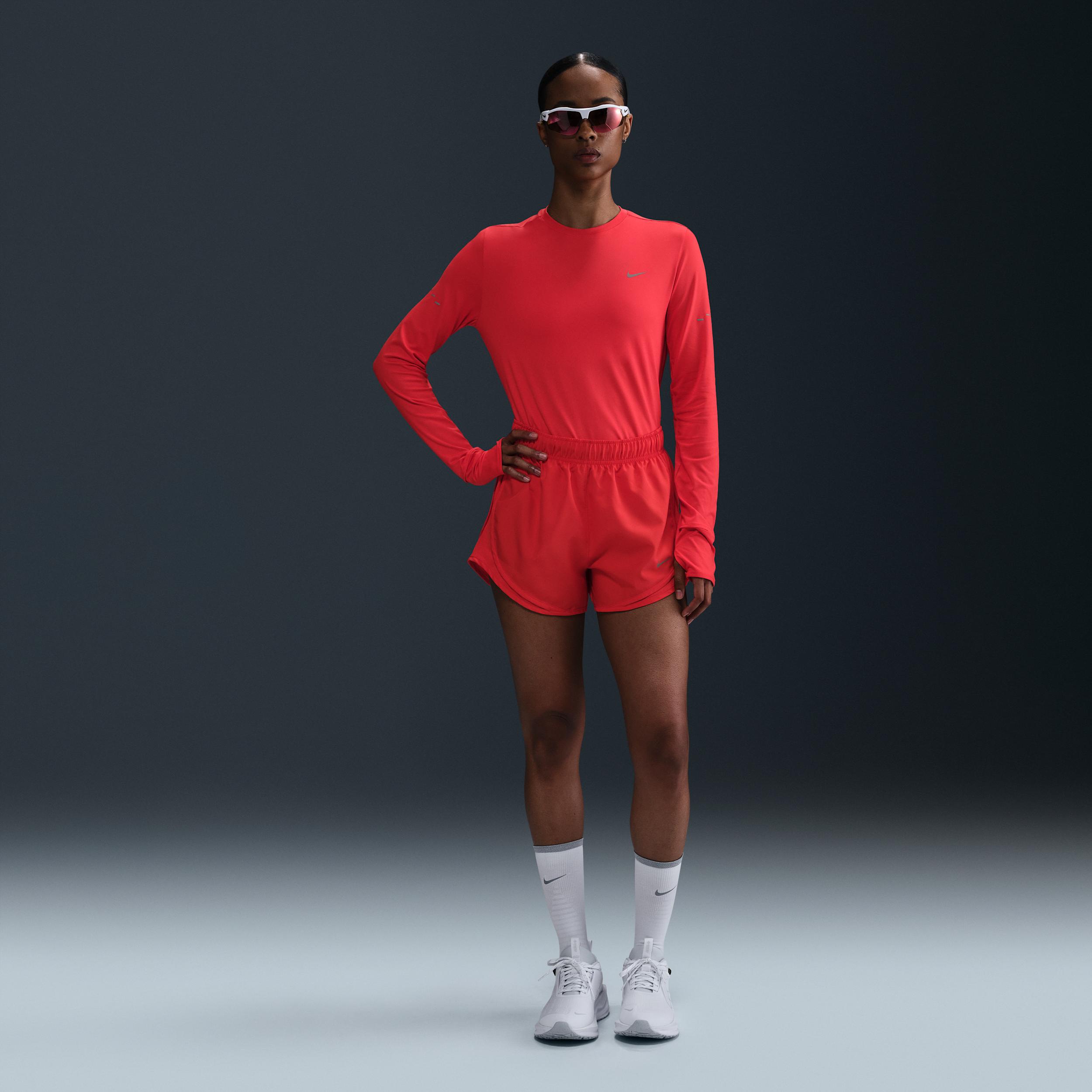 Nike Womens Swift Dri-FIT UV Long-Sleeve Crew-Neck Running Top | HQ0503-010 Product Image