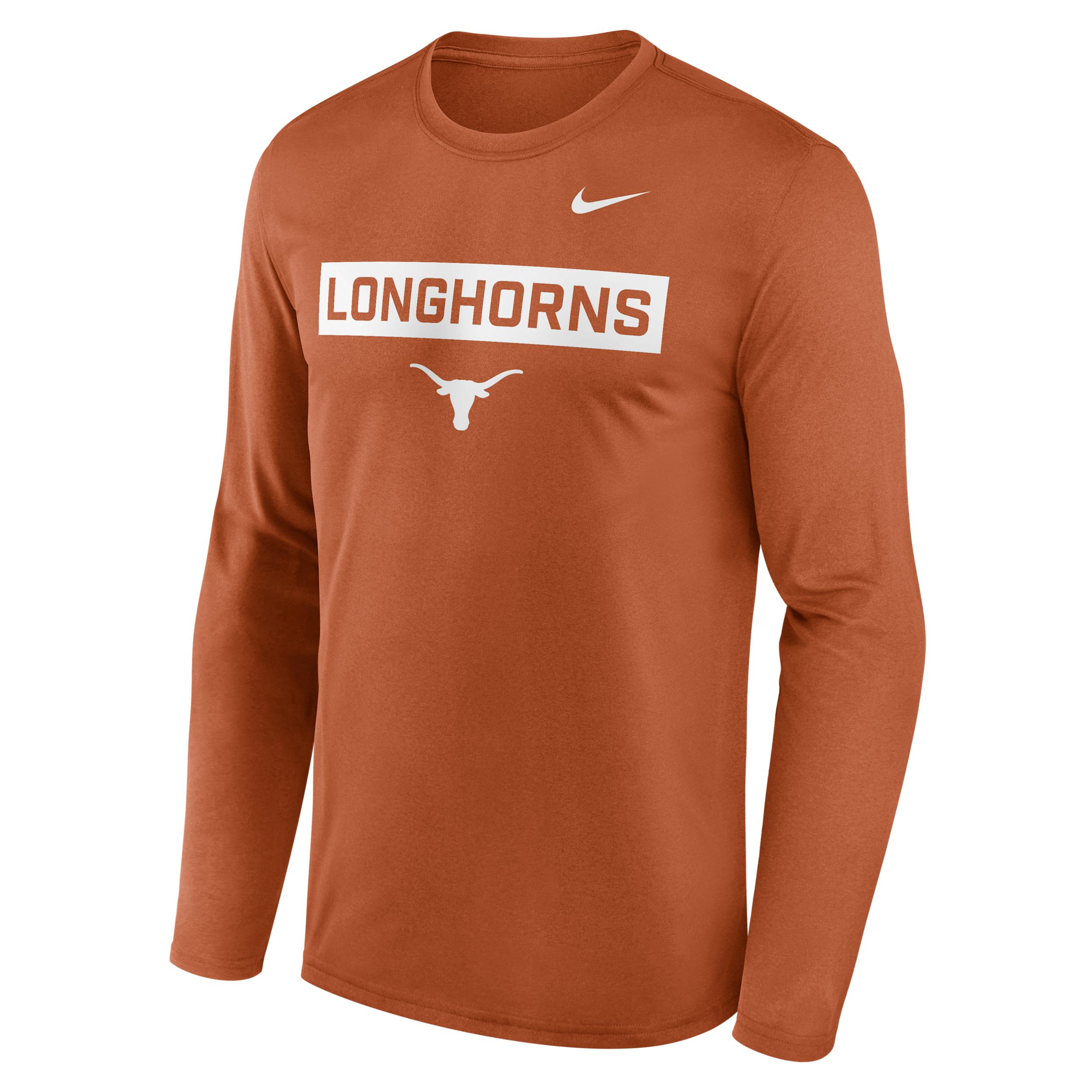 Texas Primetime Legend 2-Hit Nike Mens Dri-FIT College Long-Sleeve T-Shirt | NKGT81FTXE-6TH Product Image