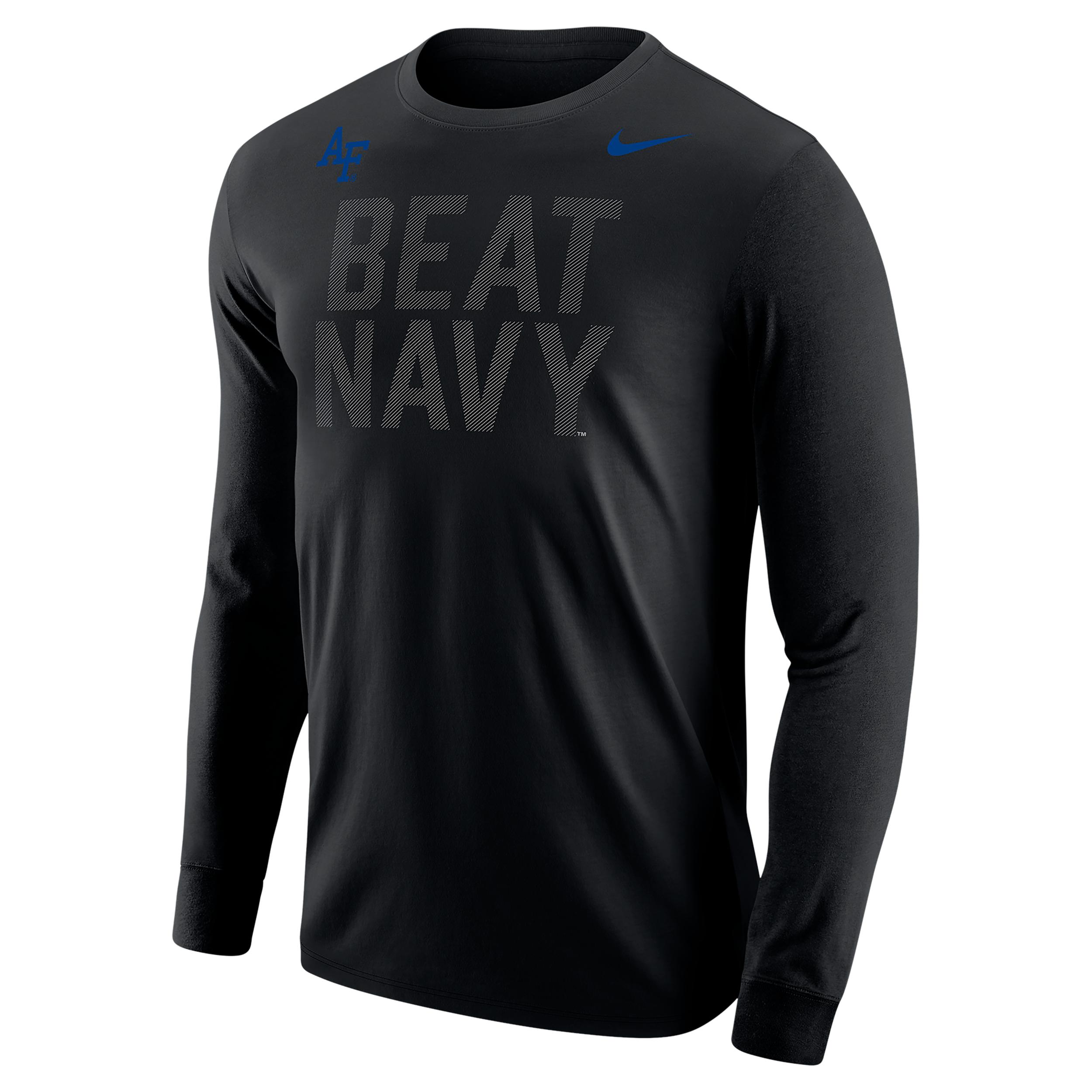 Air Force Nike Mens College Long-Sleeve T-Shirt | M12333AFRG-BLK Product Image
