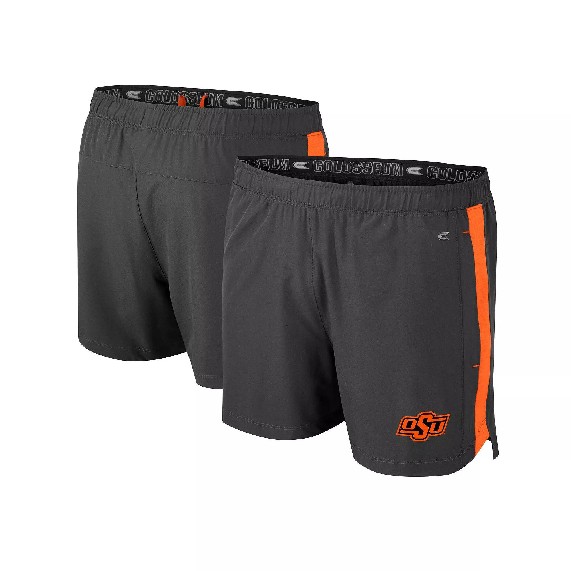 Men's Colosseum Charcoal Oklahoma State Cowboys Langmore Shorts,  Product Image