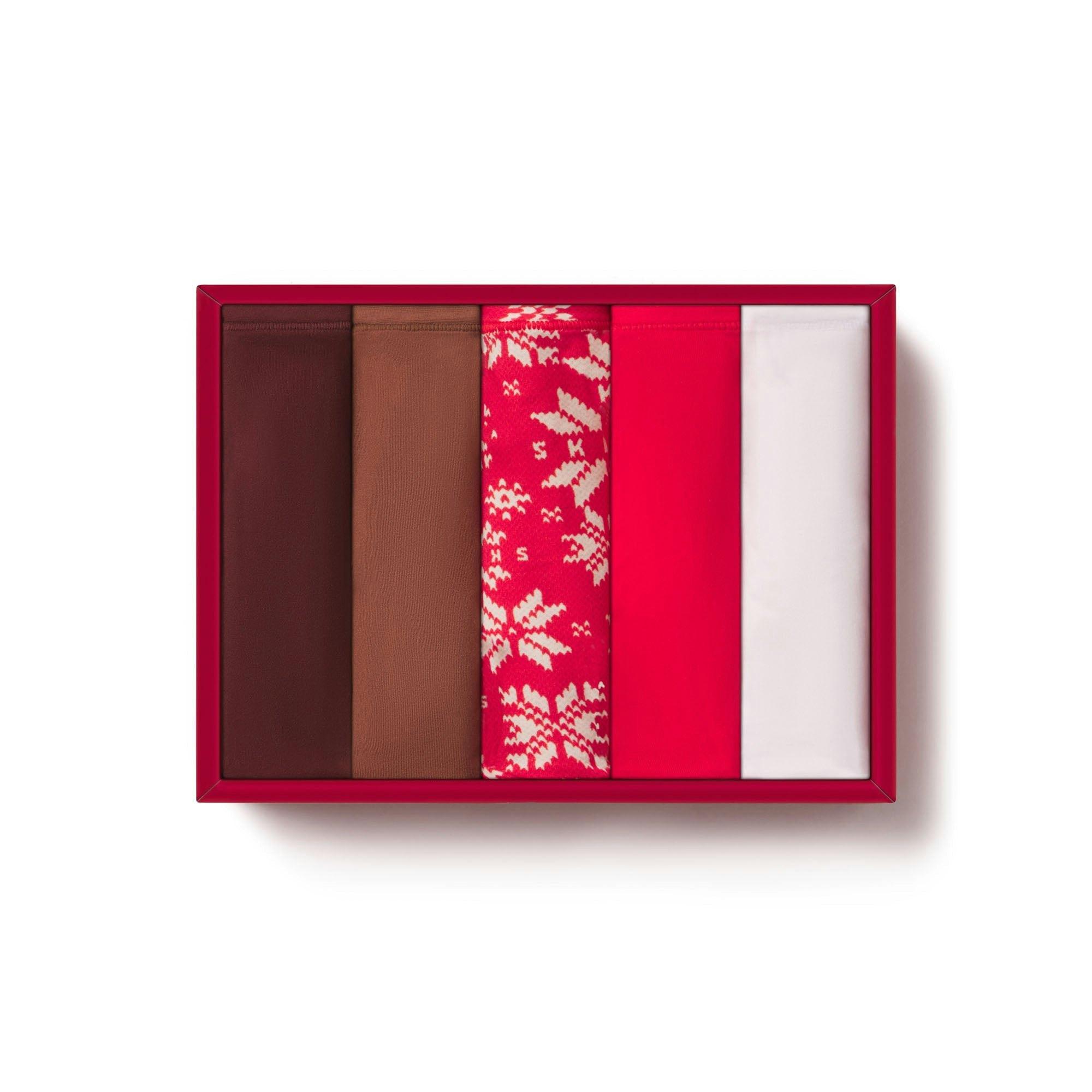 FITS EVERYBODY CHEEKY BRIEF 5-PACK | BRANDY MULTI Product Image