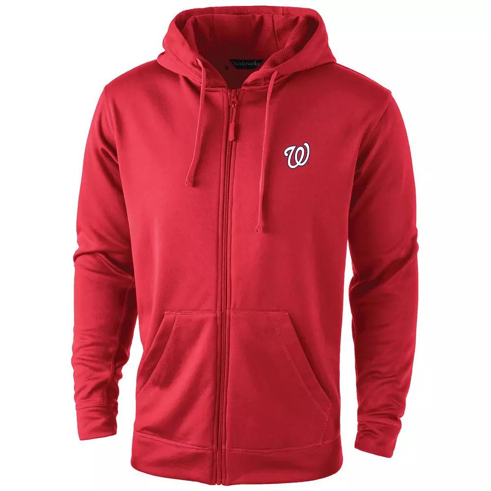 Men's Dunbrooke Red Washington Nationals Trophy Full-Zip Hoodie, Size: Large Product Image