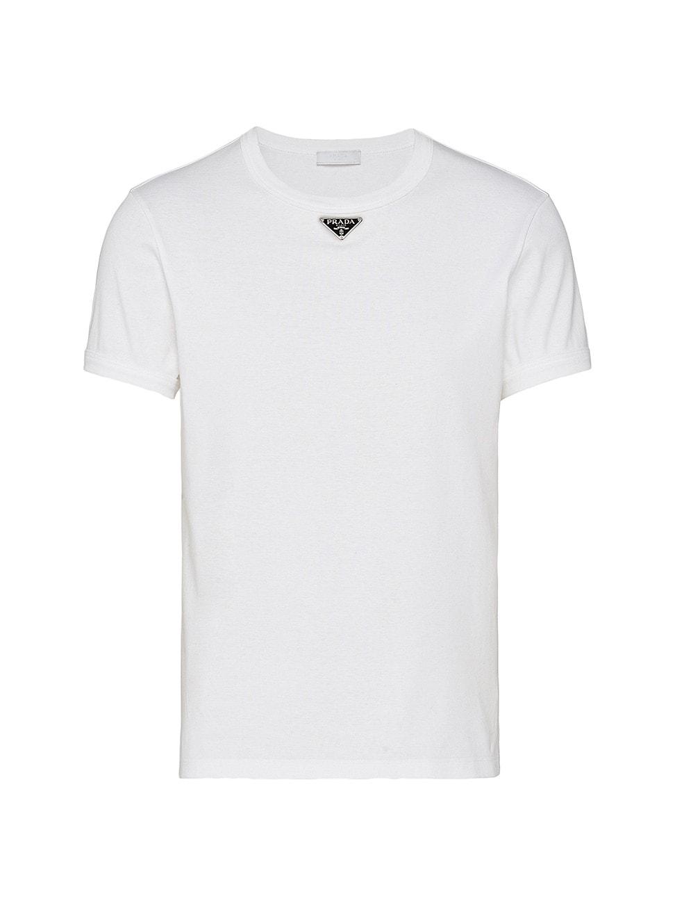 Mens T-Shirt with Enameled Triangle Logo Product Image