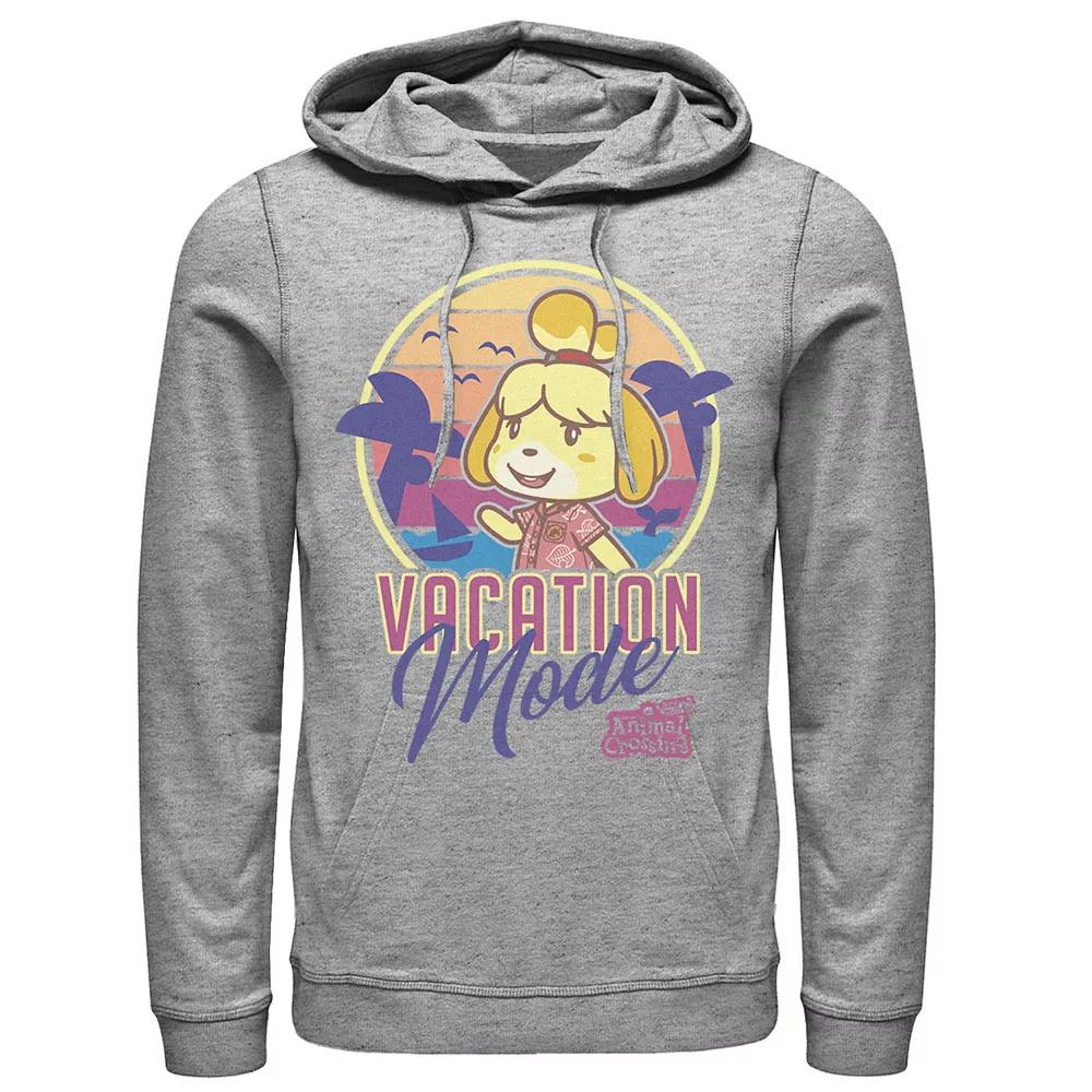 Men's Animal Crossing New Horizons Isabelle Vacation Mode Hoodie, Size: XXL, Athletic Grey Product Image