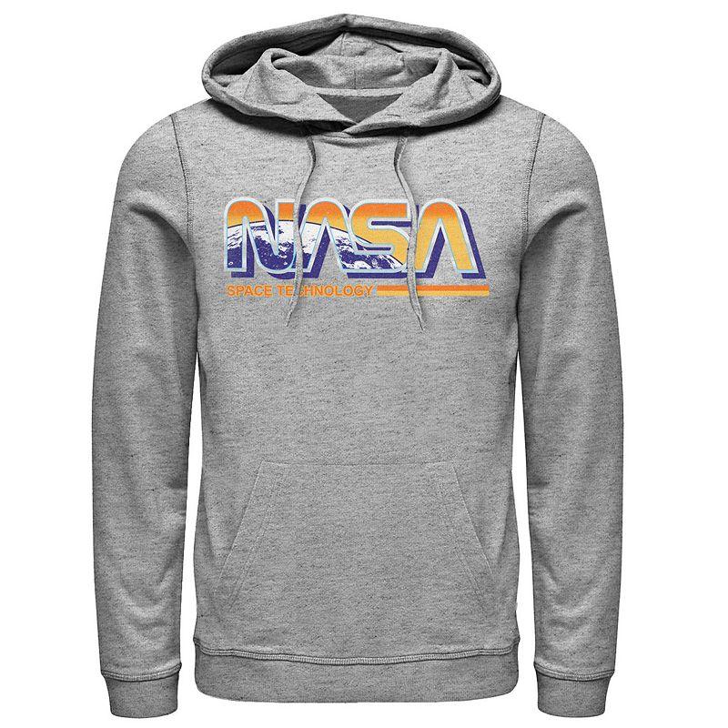 Men's NASA Space Technology Retro Rainbow Logo Hoodie,  Product Image