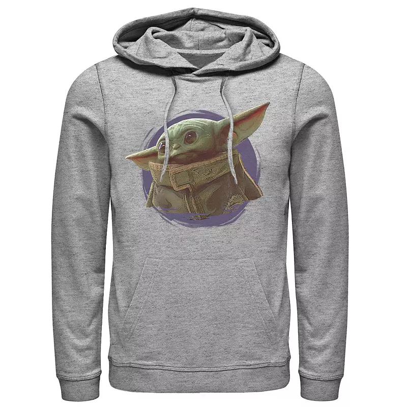 Men's Star Wars The Mandalorian The Child Purple Smoke Hoodie,  Product Image