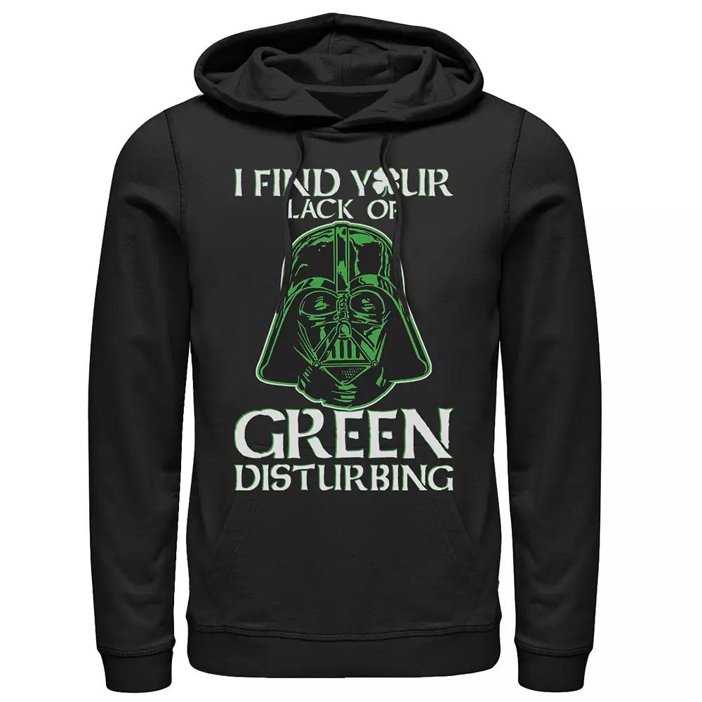 Men's Star Wars Vader Lack Of Green St. Patrick Hoodie, Size: XL, Black Product Image