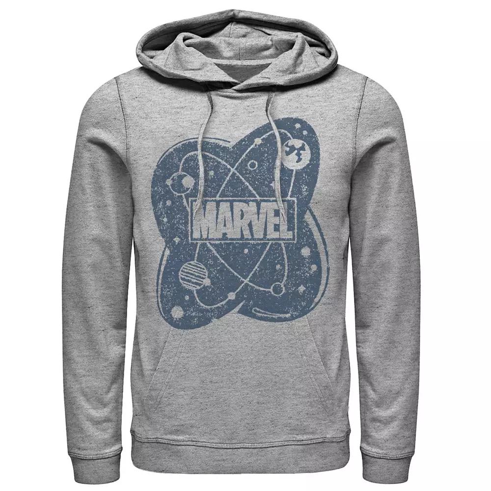 Men's Marvel Atom Logo Hoodie, Size: XXL, Athletic Grey Product Image