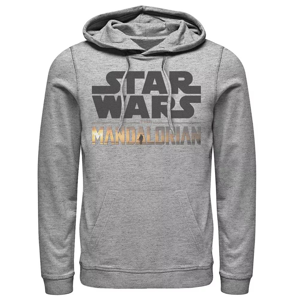 Men's Star Wars The Mandalorian Show Logo Stack Graphic Hoodie,  Product Image