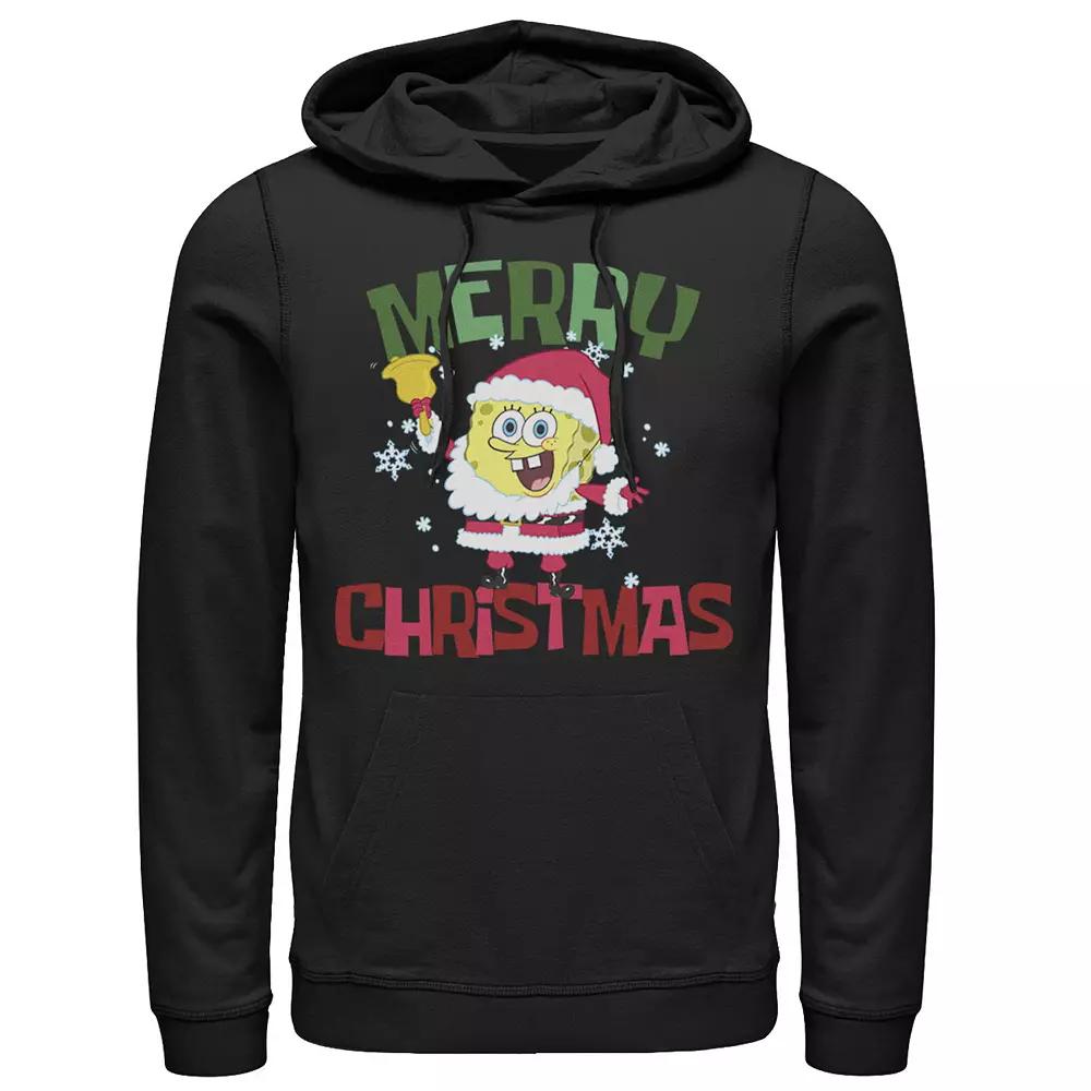 Men's Nickelodeon SpongeBob Santa Outfit Merry Christmas Hoodie,  Product Image
