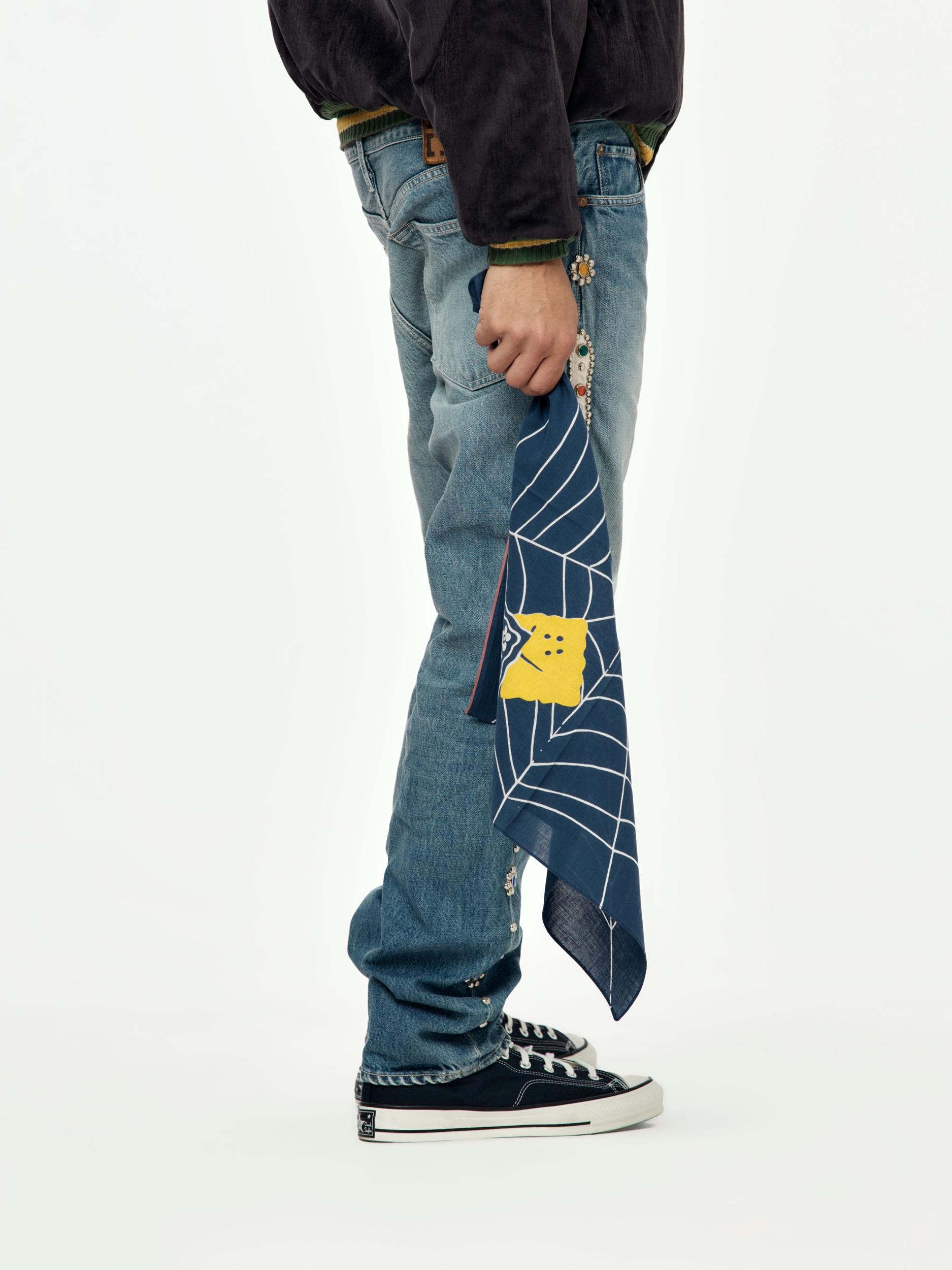 Fastcolor Selvedge Bandana (SPIDER PECKISH RAINBOWY) Product Image