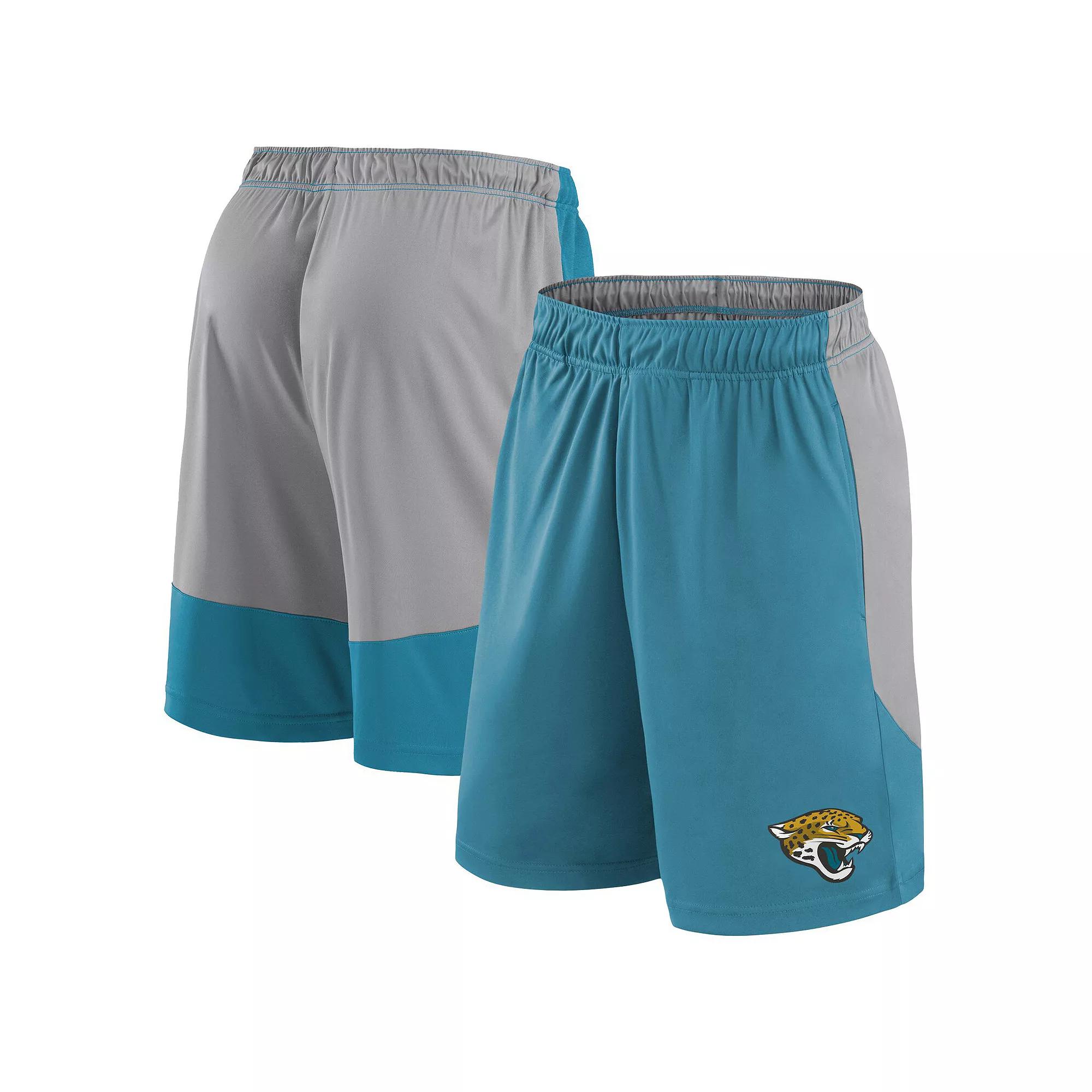 Men's Fanatics Teal Jacksonville Jaguars Big & Tall Team Logo Shorts, Size: 4XB, Blue Product Image