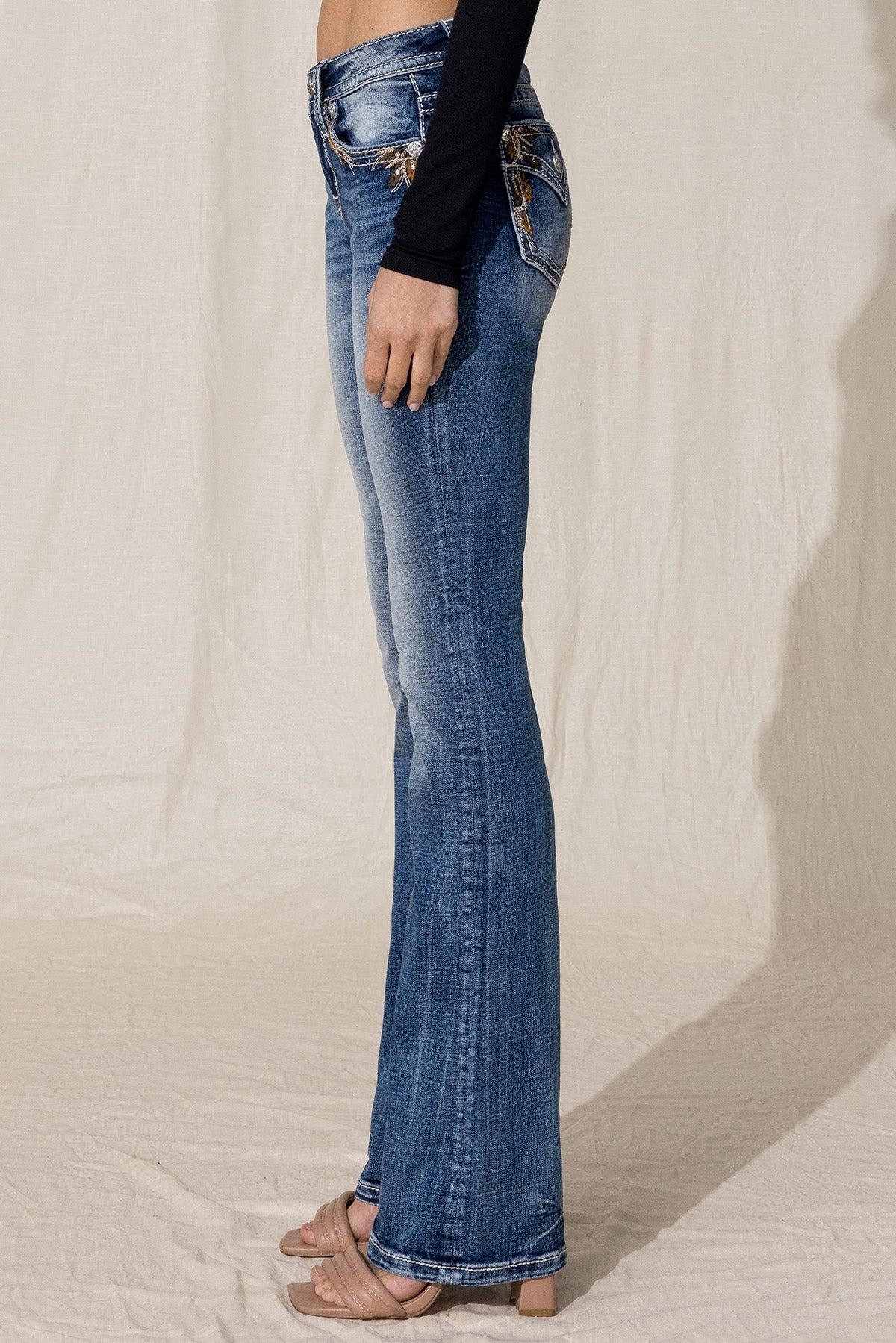Falling Leaves Bootcut Jeans Product Image